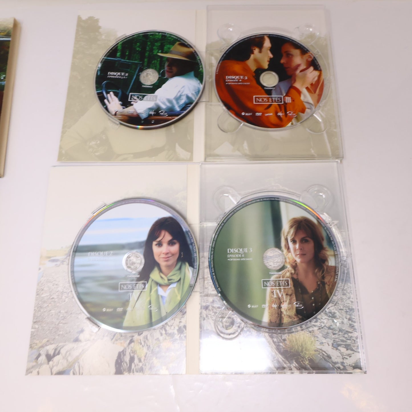 Nos Étés Saison #1-2-3-4 Lot 4 DVD Série Complète Patrick Labbé/Fanny Mallette