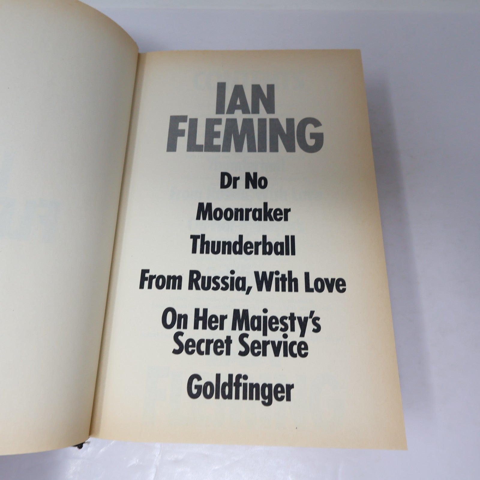 James Bond Ian Fleming Omnibus Dr No/Moonraker/Thunderball/Goldfinger 1984 HC DJ