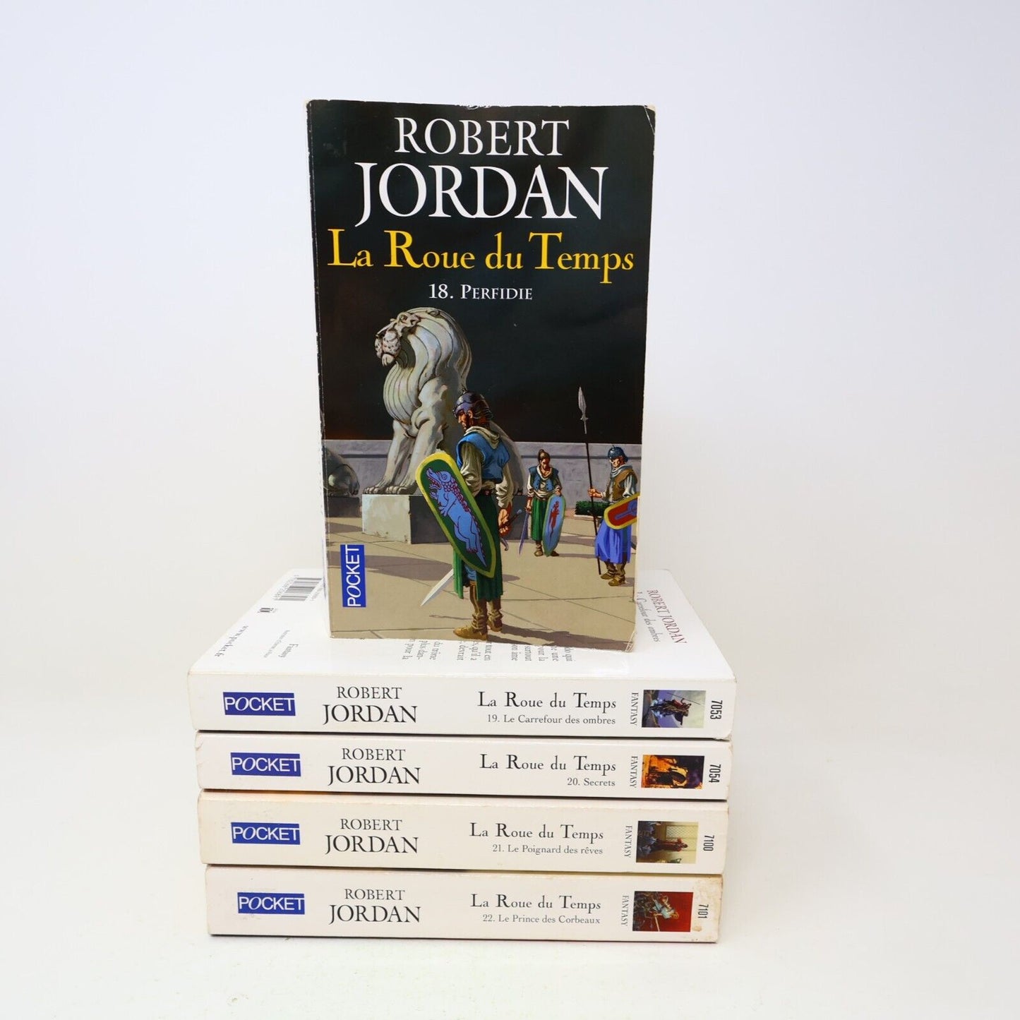 Lot 5 Livres La Roue du Temps #18-22 The Wheel of Time Robert Jordan Français PB