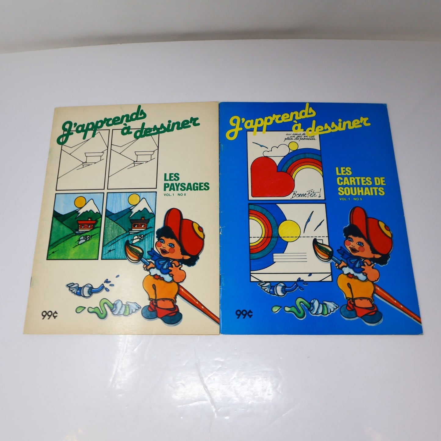J'Apprends à Dessiner Lot 7 Livres à Colorier Québec Agenda Poissons/Espace 1984