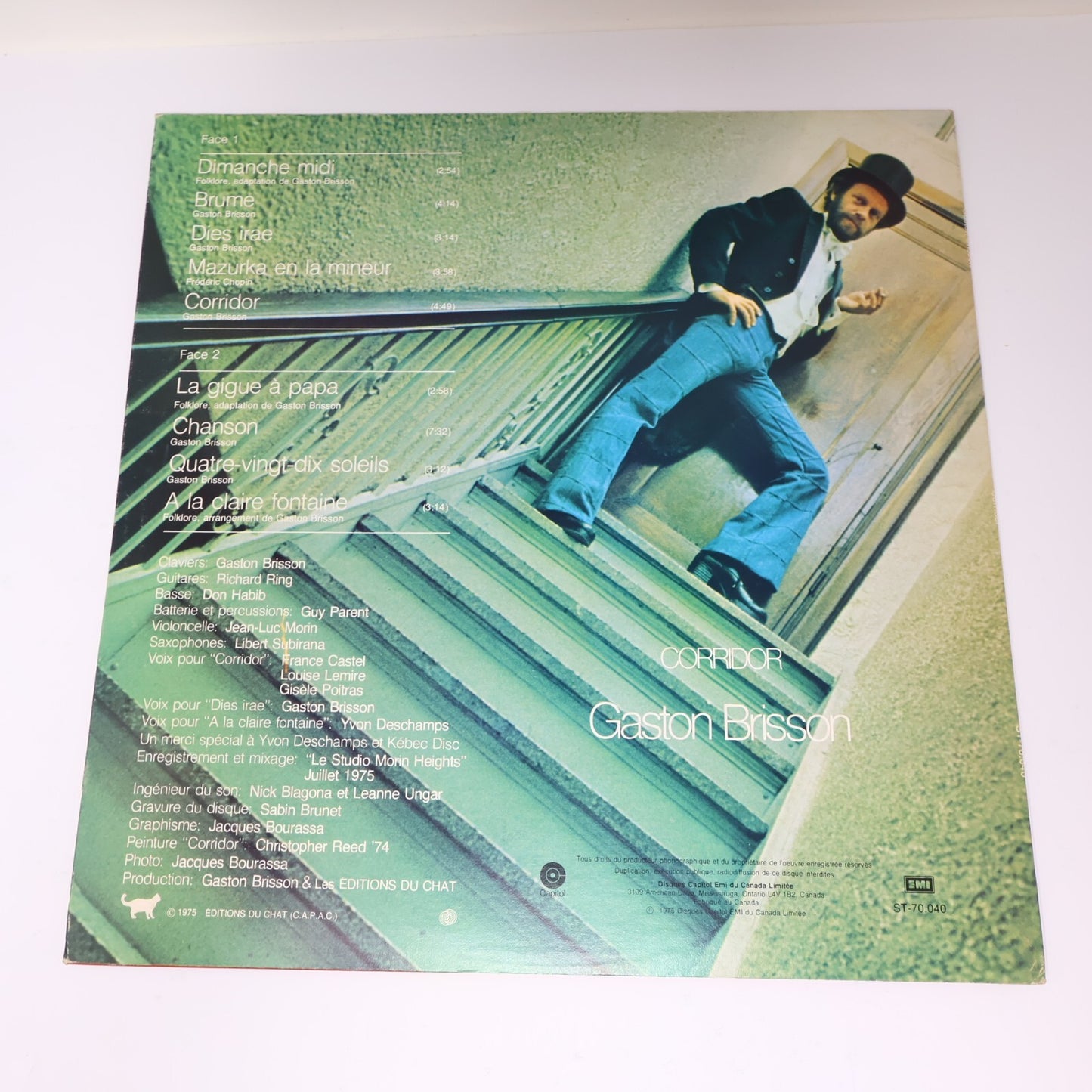 Gaston Brisson Lot 3 Disques LP Record Corridor/Filigranes/En Spectacle 1970s