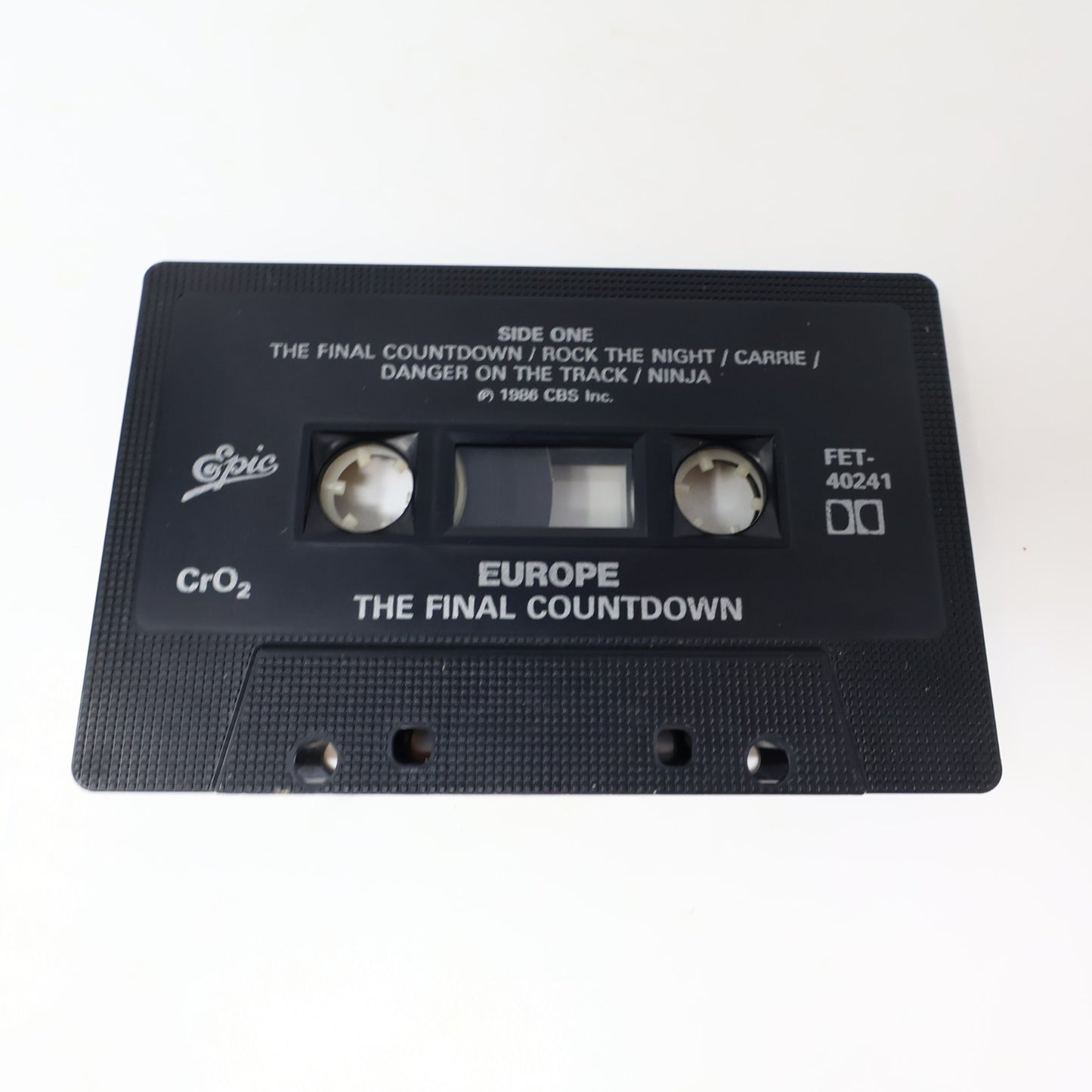 Europe The Final Countdown Cassette Rock Carrie/On The Loose 1986 FET-40241