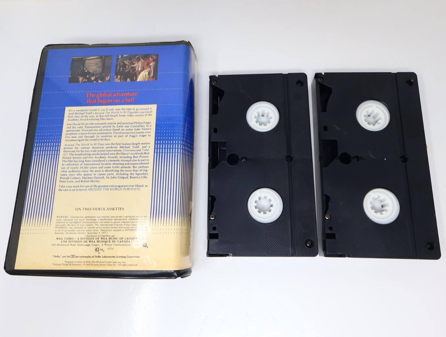 Around the World in 80 Days VHS NTSC Movie Michael Todd David Niven Clam Shell