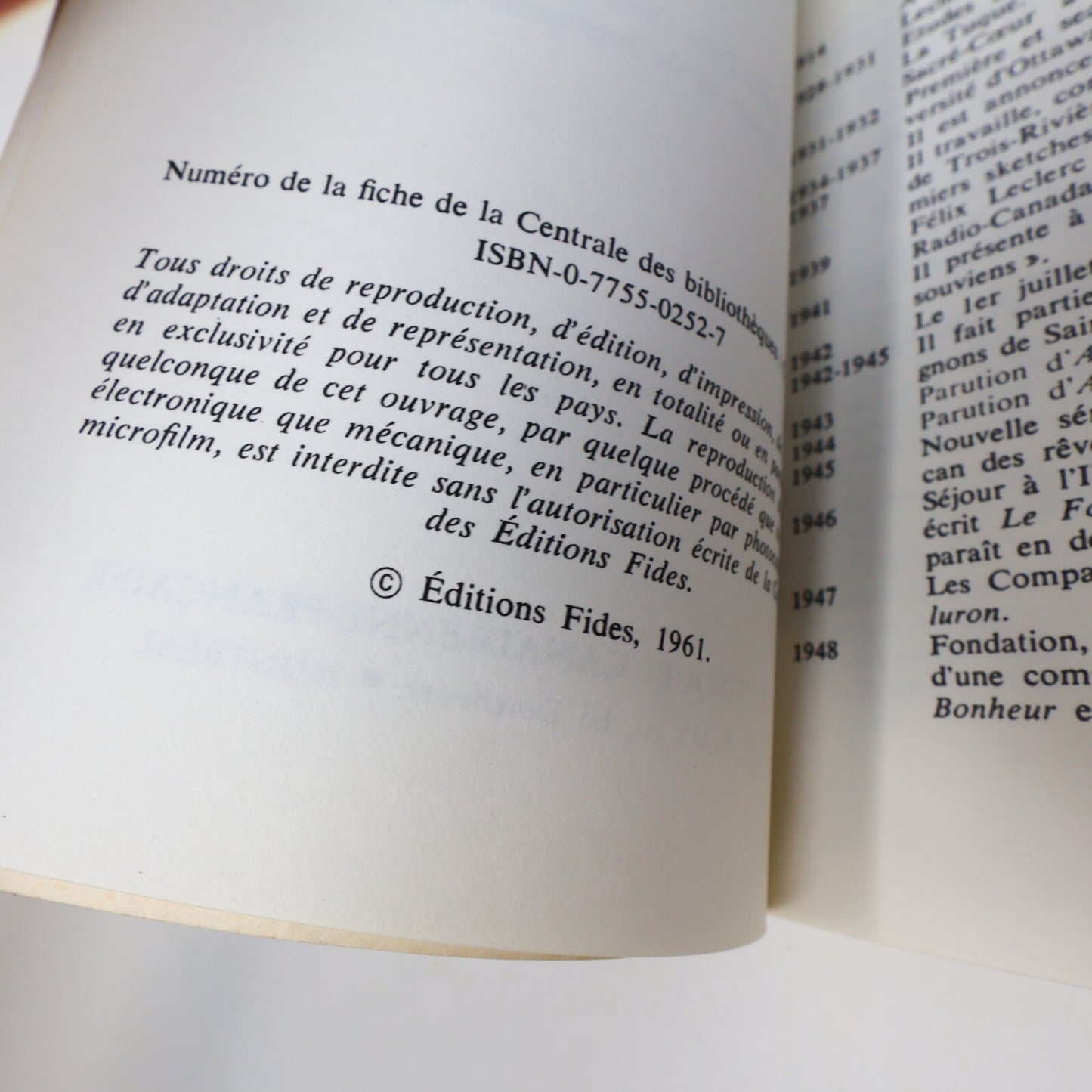 Félix Leclerc Lot 8 Livres Andante/Adagio/Allegro/Rêves à Vendre Roman Poésie PB
