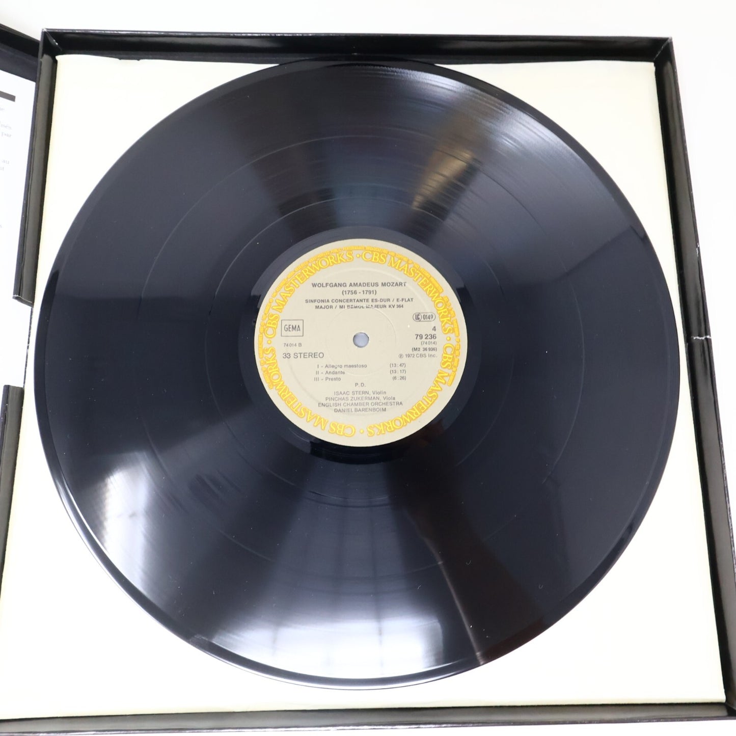 Isaac Stern Mozart Violin Concerti 3·4·5 1981 2x LP Record Vinyl Box Set 79236