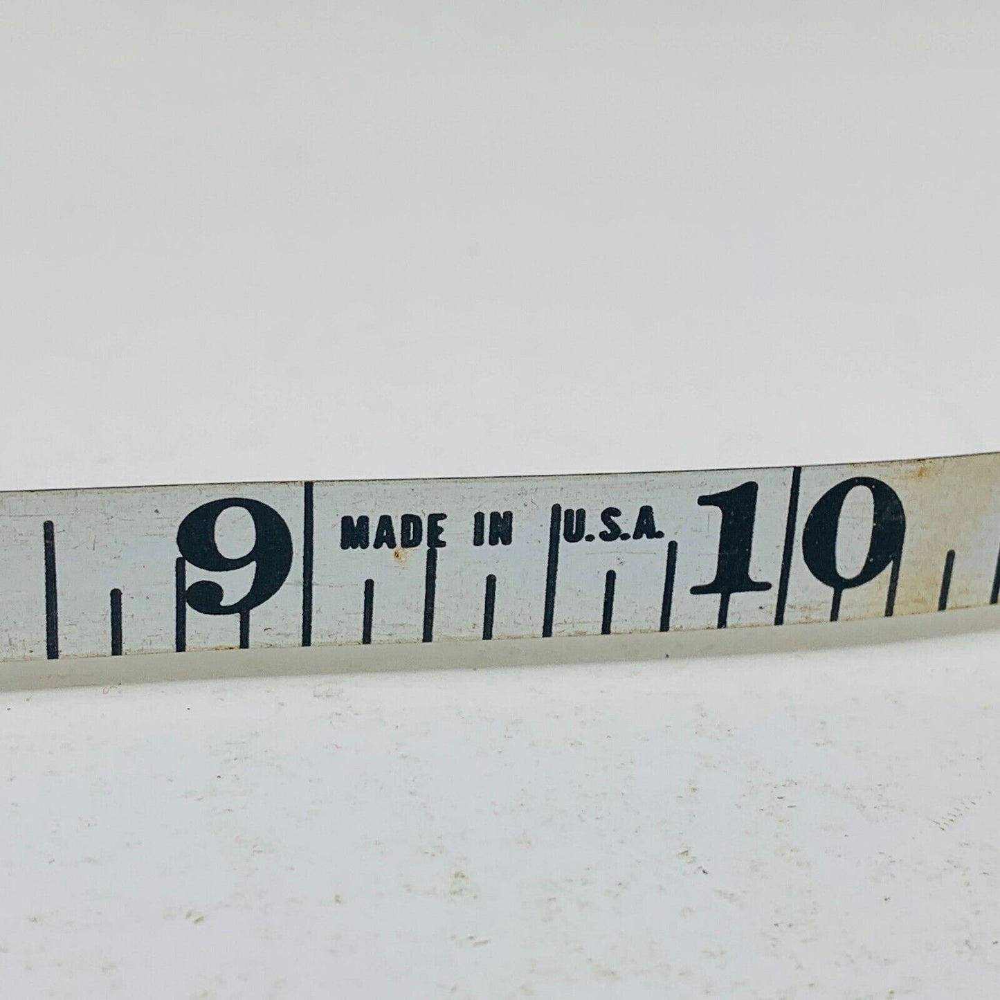Evans 50 ft Feet White Measure Tape Made in USA Tools Manual Spin Rewind Vintage