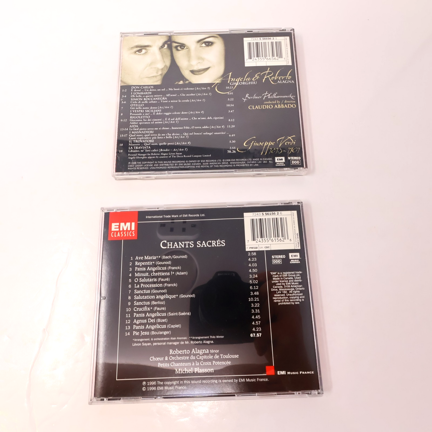 Roberto Alagna 6 CD Lot Serenades/Verdi Arias/Duets & Arias/Verdi Per Due