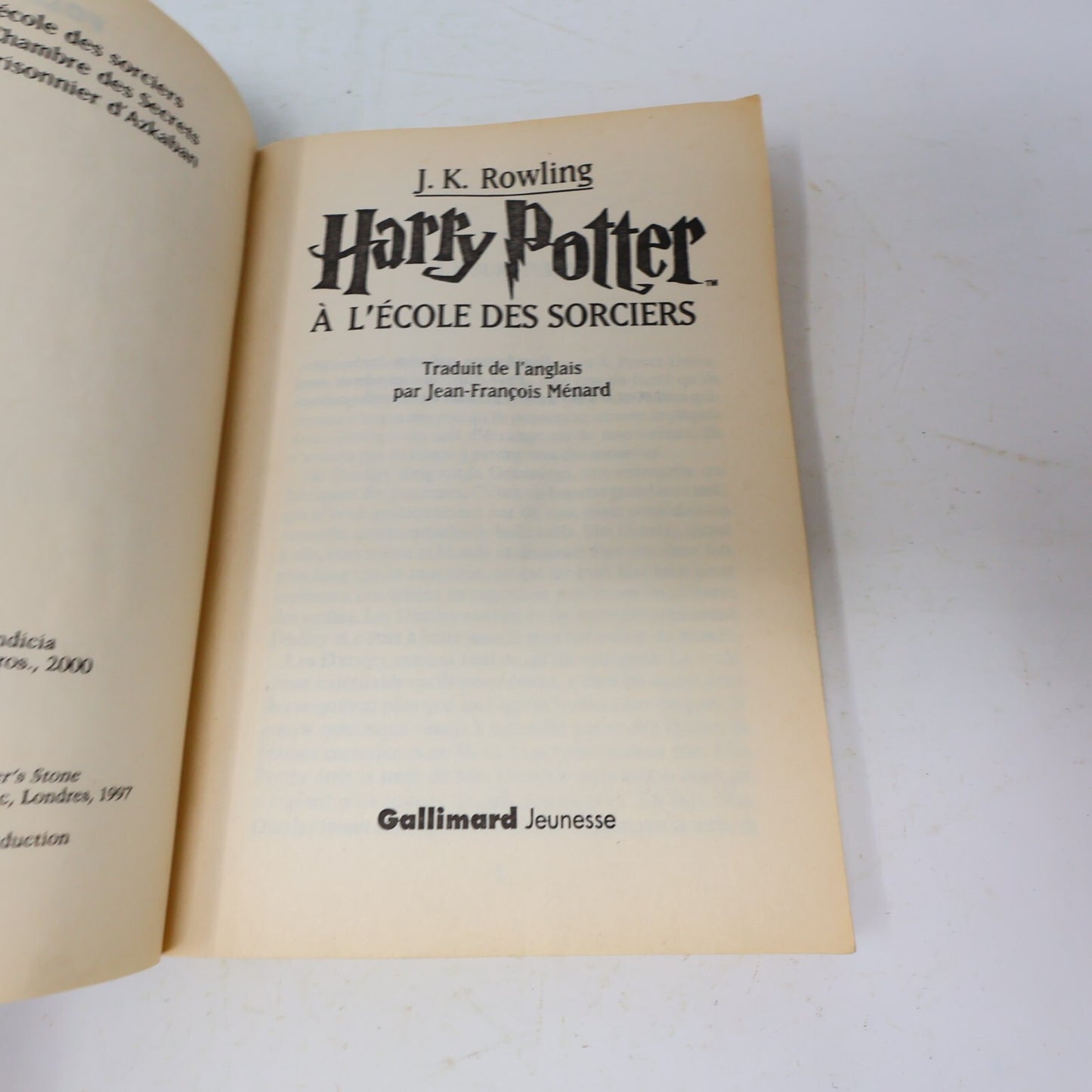 Harry Potter #1-7 Folio Junior Lot 7 Livres J.K. Rowling Gallimard Complète PB