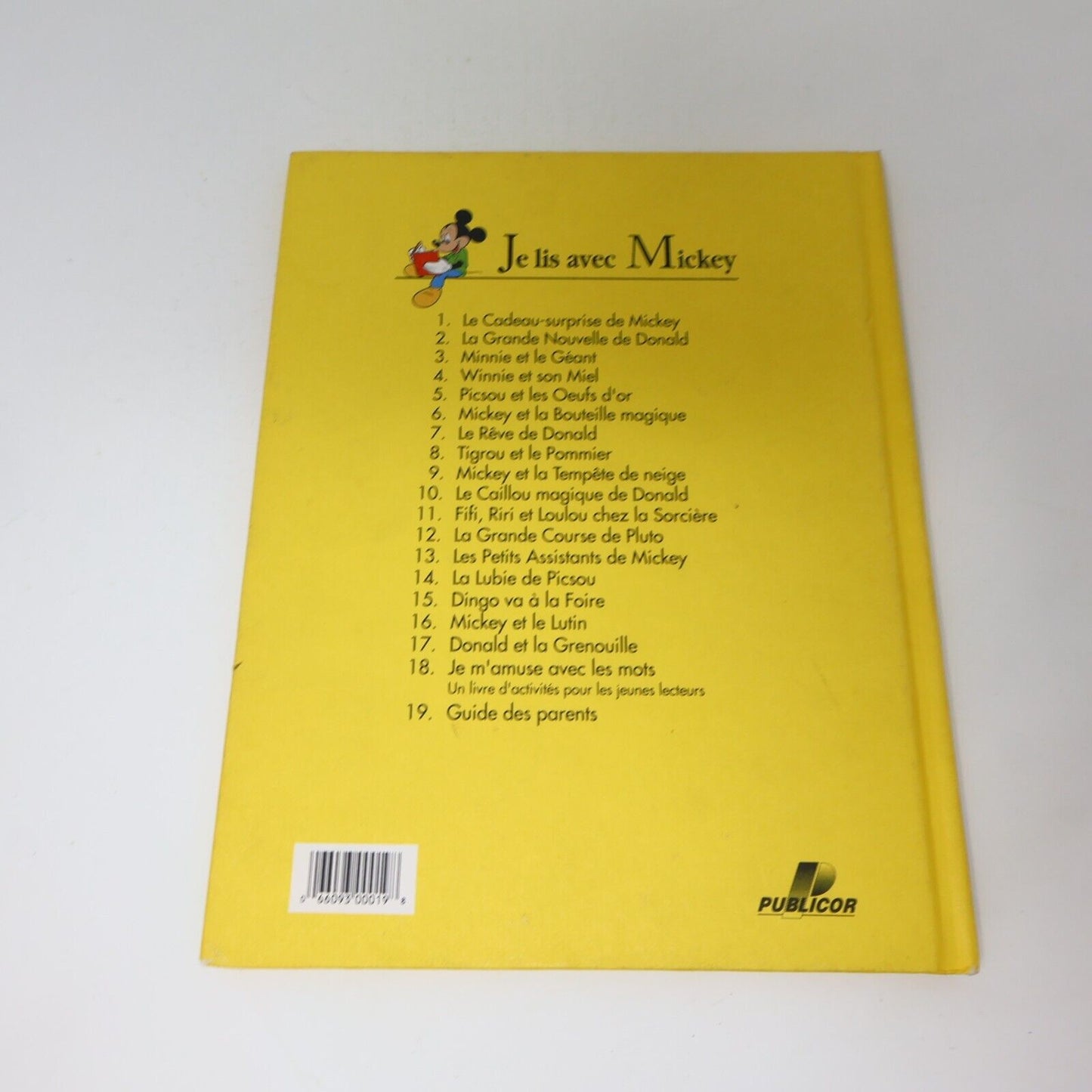 Lot 17 Livres Je Lis avec Mickey Walt Disney Publicor Jeunes Enfants Français HC