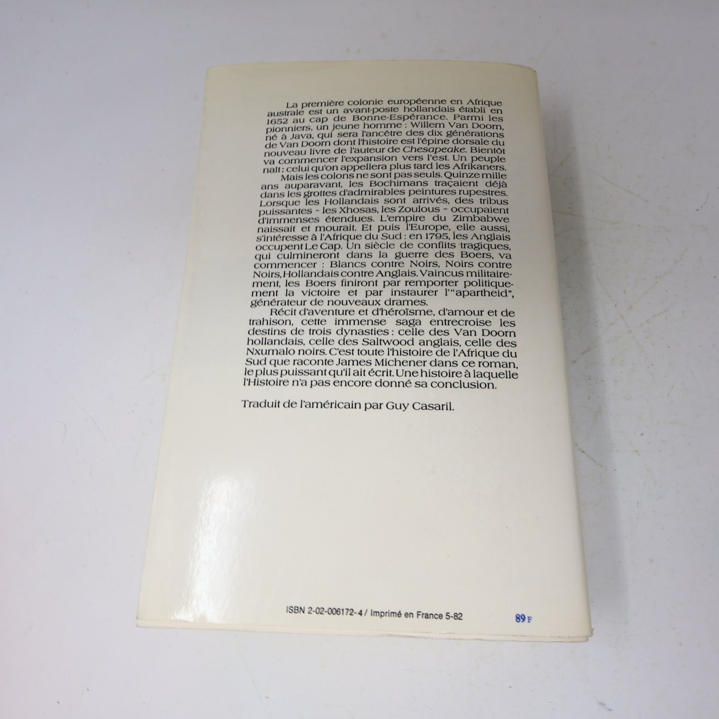 James Albert Michener Lot 2 Livres Chesapeake/L'Alliance Français French Seuil