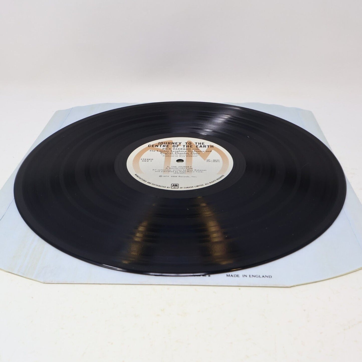Rick Wakeman Journey To The Centre Of The Earth LP 1974 SP-3621 Record + Booklet