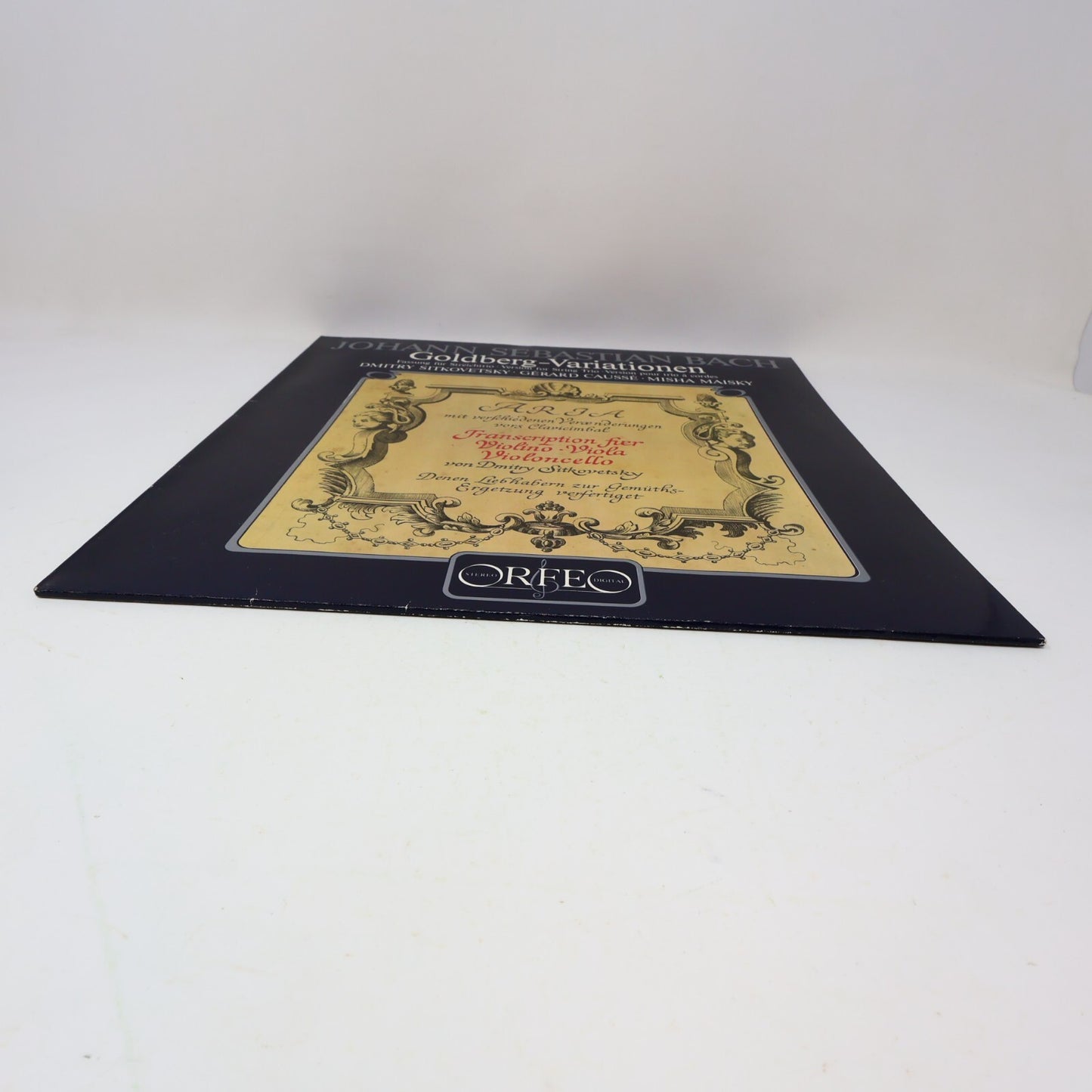 Bach Goldberg Variationen Sitkovetsky/Caussé/Maisky Orfeo Record Vinyl S 138 851