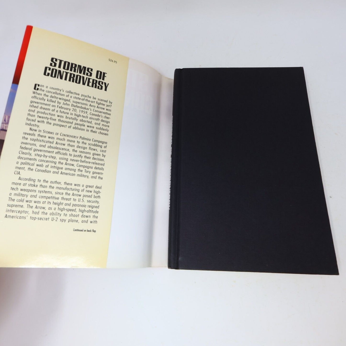 1992 Storms of Controversy the Secret Avro Arrow Files Revealed Palmiro Campagna