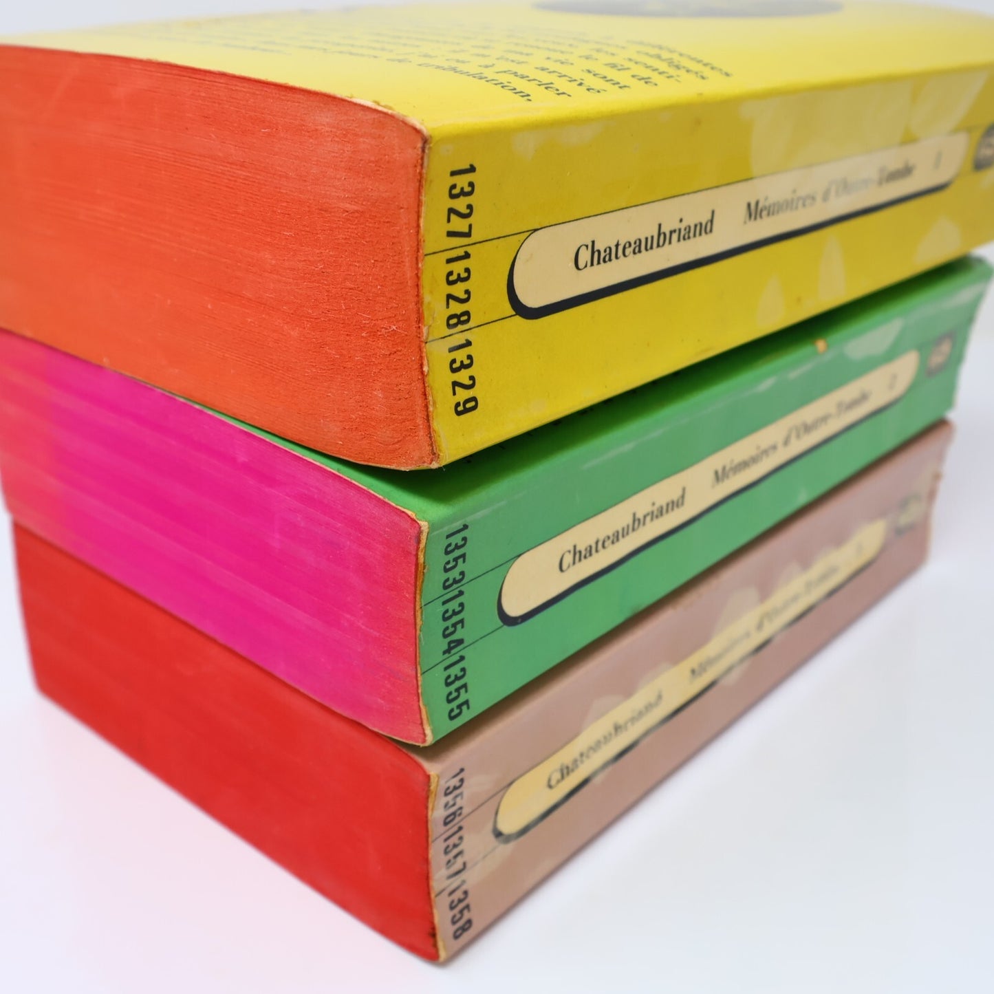 Mémoires d'Outre-Tombe #1-2-3 Lot 3 Livres Poche Chateaubriand Biographie France