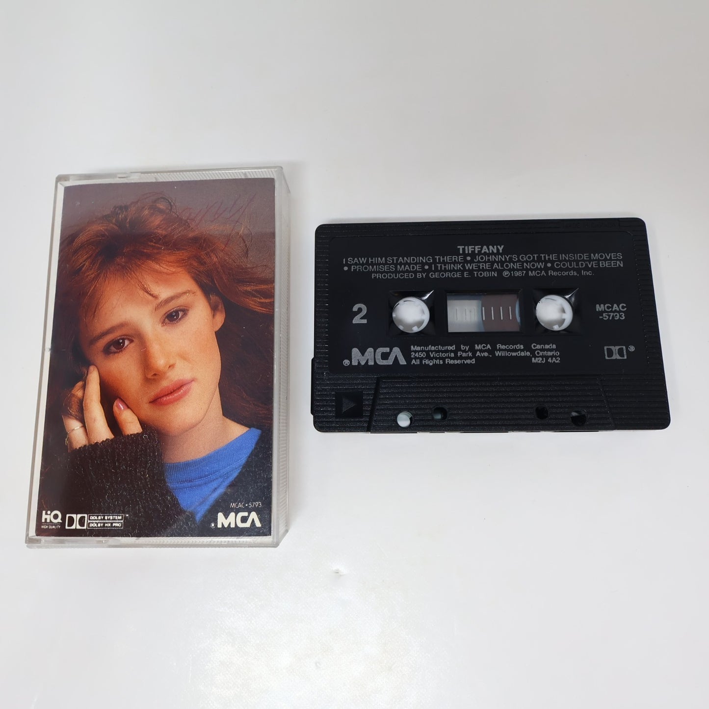 Tiffany Self-Titled Cassette 1987 Should've Been Me/Danny/Spanish Eyes MCAC-5793