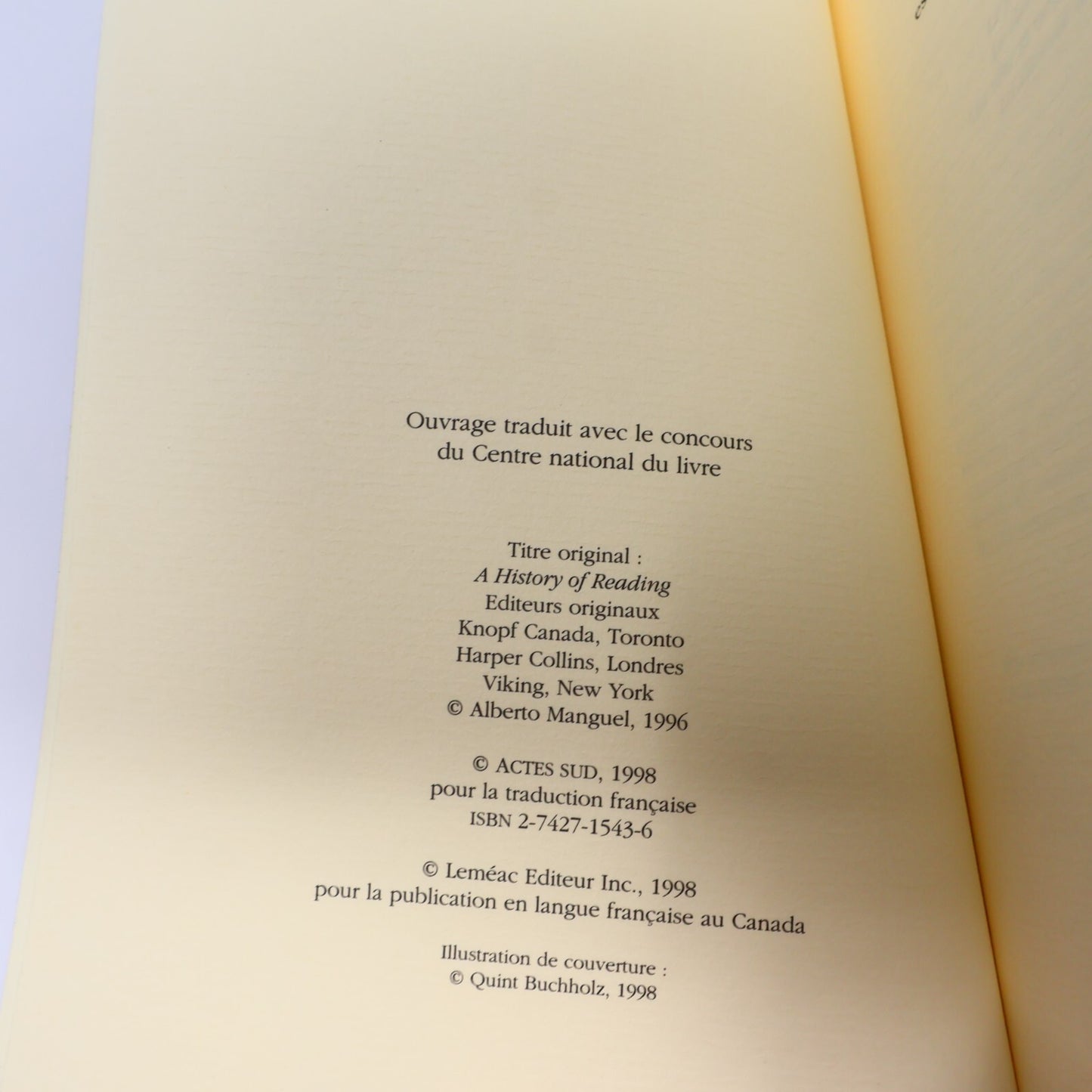 Alberto Manguel Lot 2 Livres Dans la Forêt du Miroir/Histoire de Lecture Essai