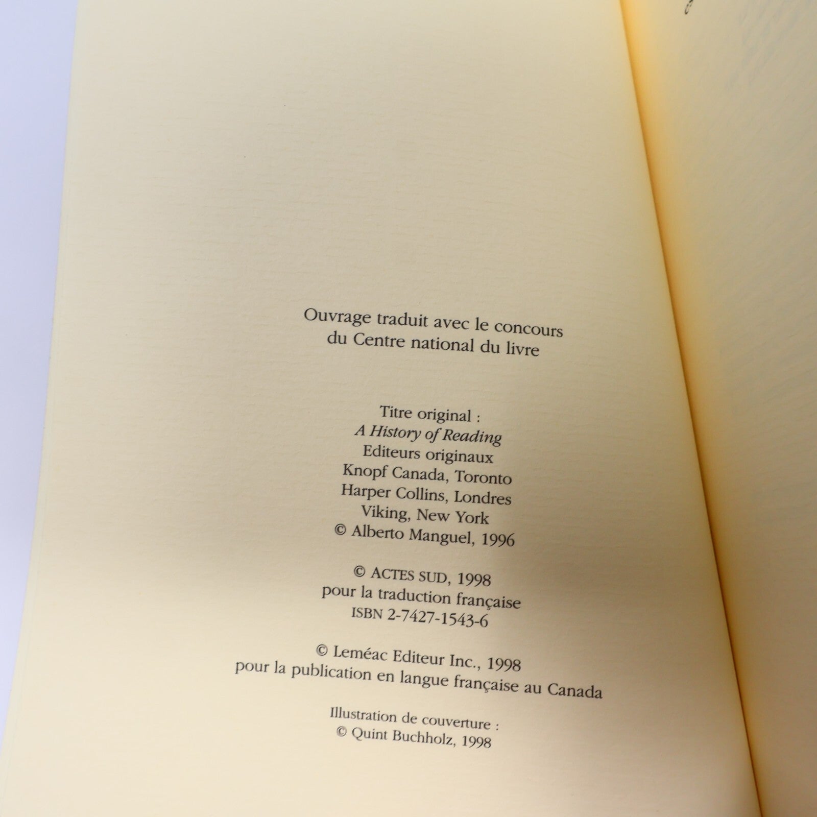 Alberto Manguel Lot 2 Livres Dans la Forêt du Miroir/Histoire de Lecture Essai