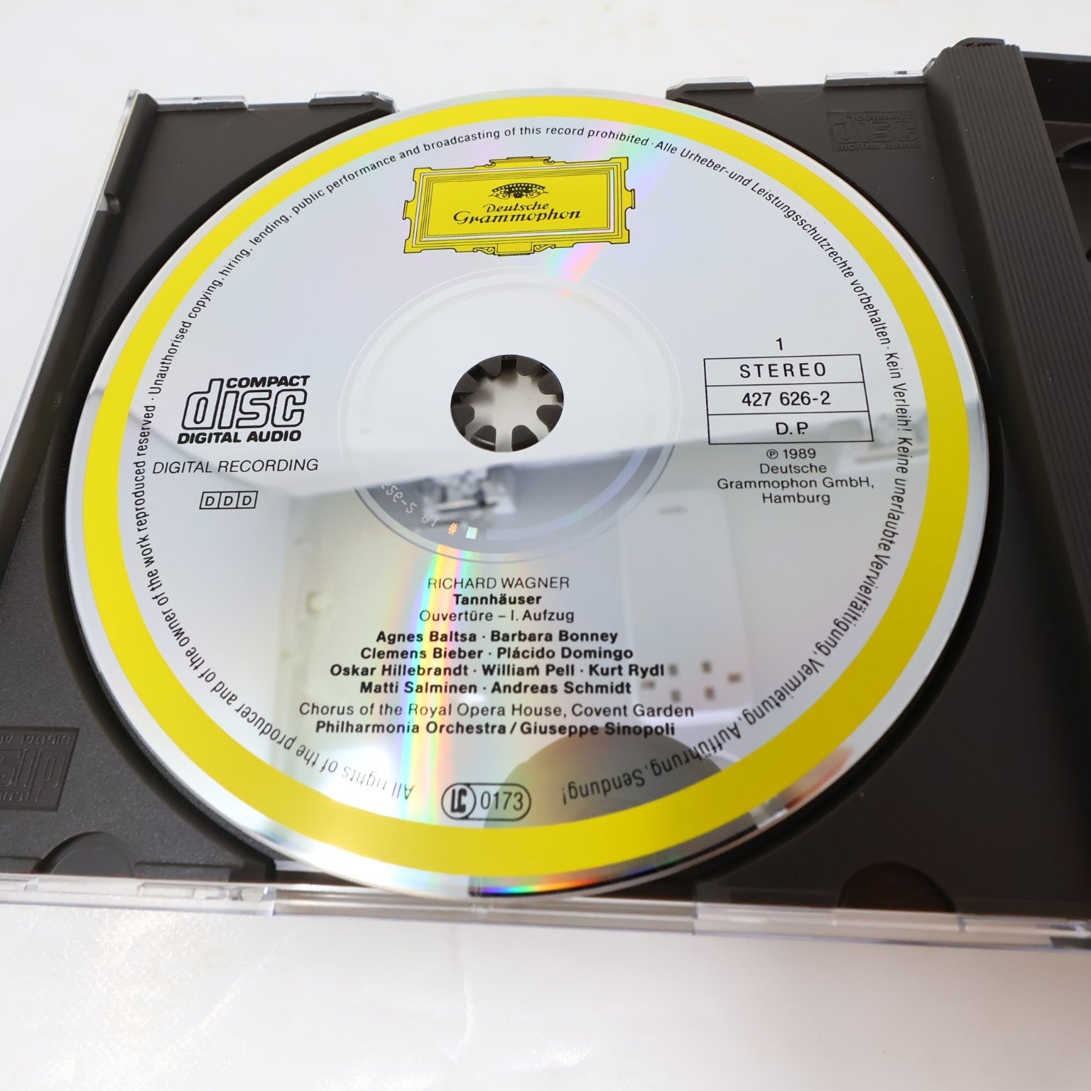 Richard Wagner Tannhäuser 3 CD Boxset 1989 Giuseppe Sinopoli Placido Domingo