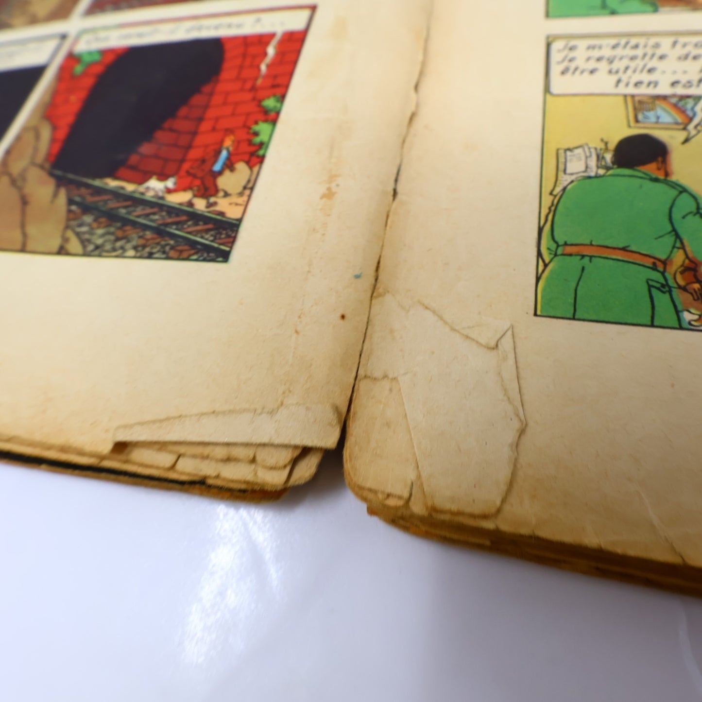 Tintin Le Temple du Soleil Hergé Casterman B3 1949 EO 2 Symboles Incas BD