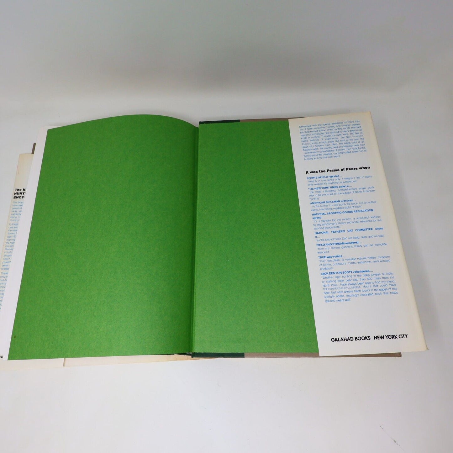 1974 The New Hunter's Encyclopedia Galahad Books Hardcover Sport Fishing Hunting