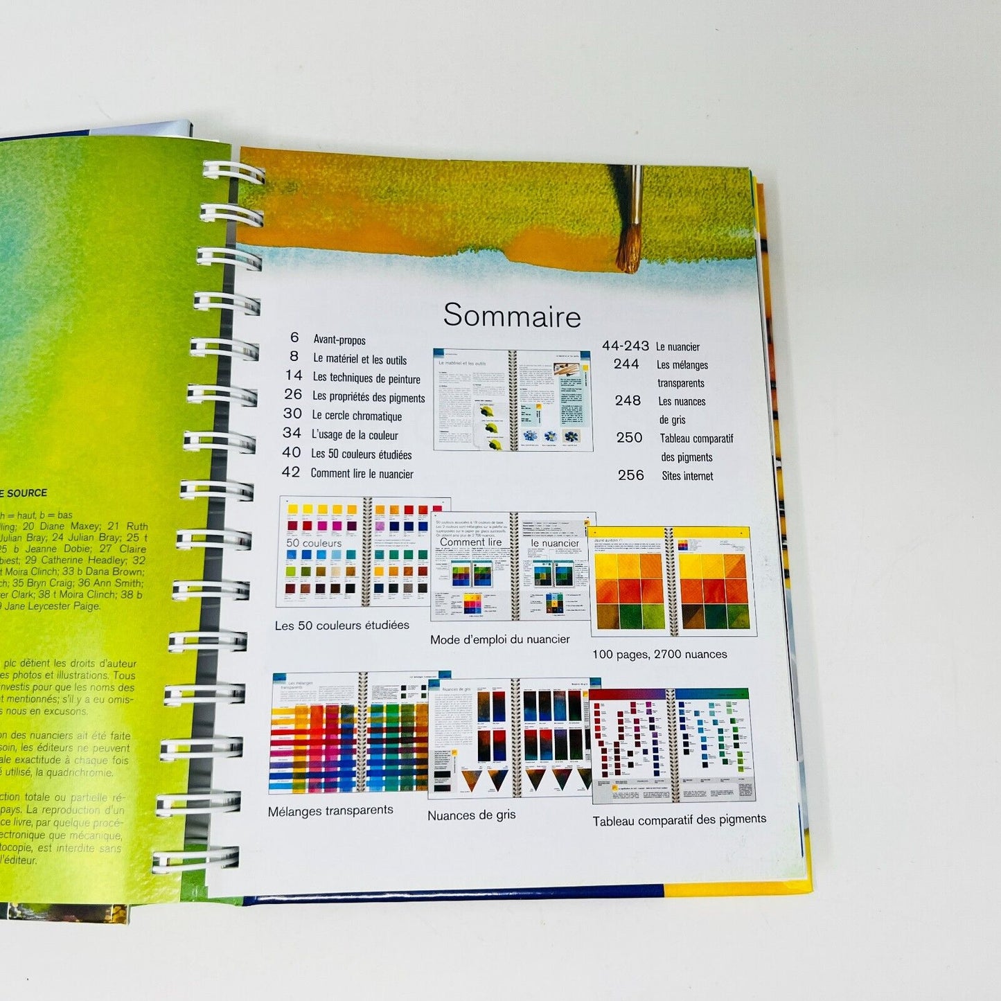 Le Nuancier du Peintre Aquarelle Moira Clinch Guide Visuel 2500 Mélanges/Glacis
