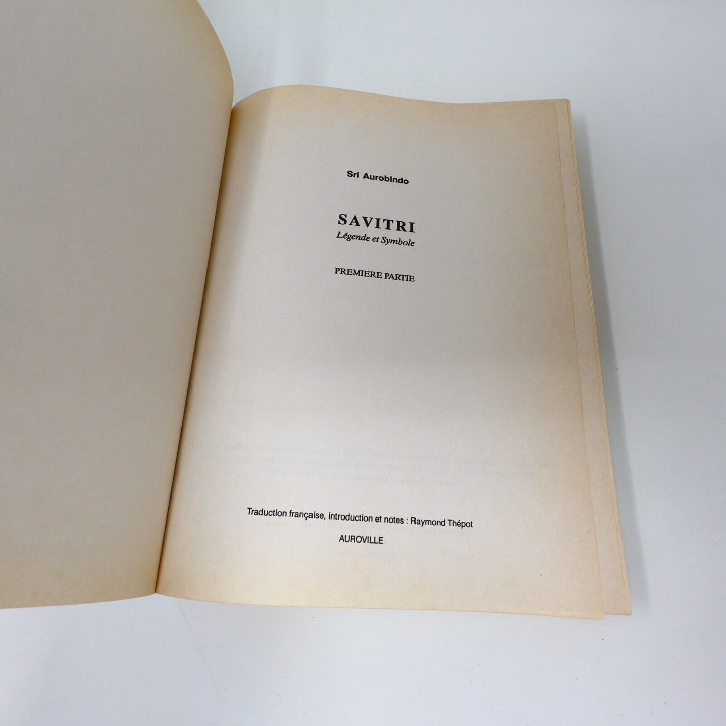Lot 4 Livres Sri Aurobindo Savitri Poèmes Conscience Renaissance Karma Français