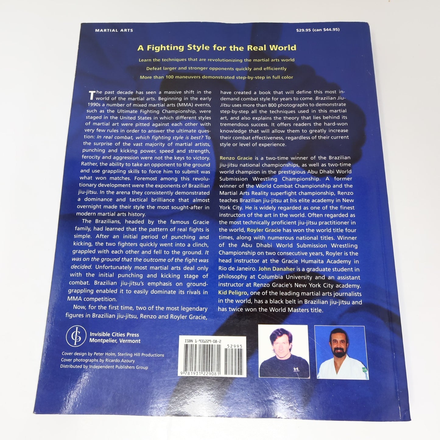 Brazilian Jiu-Jitsu Theory & Technique Renzo & Royler Gracie 2001 PB Sport Book