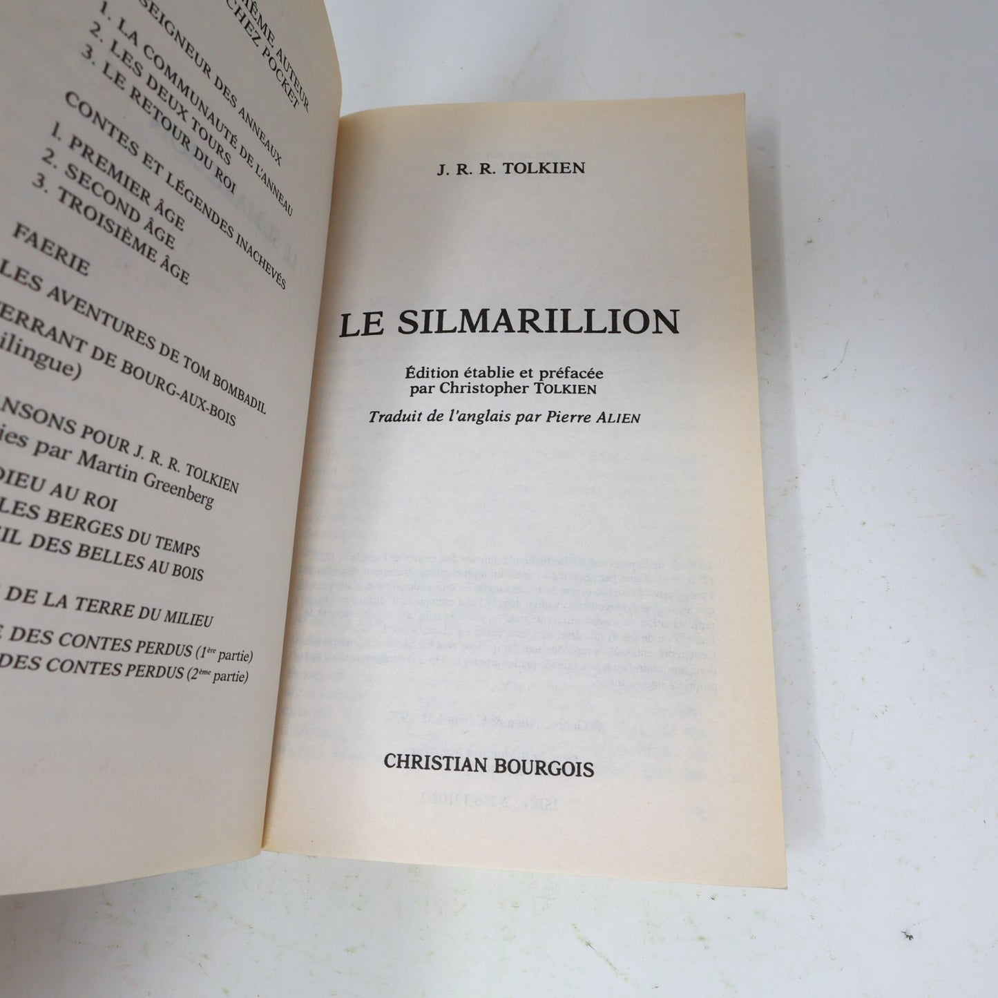 Le Seigneur des Anneaux #1-3 Série Complète Lot 4 Livres Tolkien Silmarillion PB