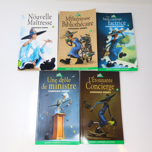 Dominique Demers Lot 5 Livres La Mystérieuse Mademoiselle C #1-5 Charlotte PB