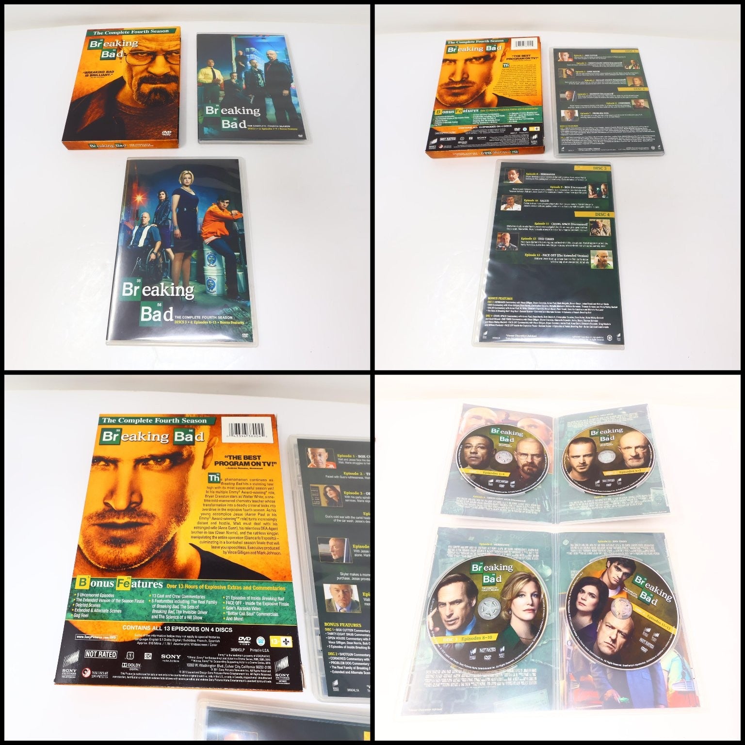 Breaking Bad 6 DVD Lot Complete Serie Seasons 1-5 TV Series Bryan Cranston NTSC