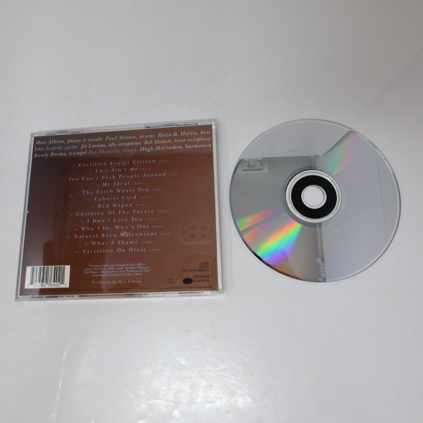 Mose Allison The Earth Wants You CD Blue Note 1994 This Ain't Me/Cabaret Card