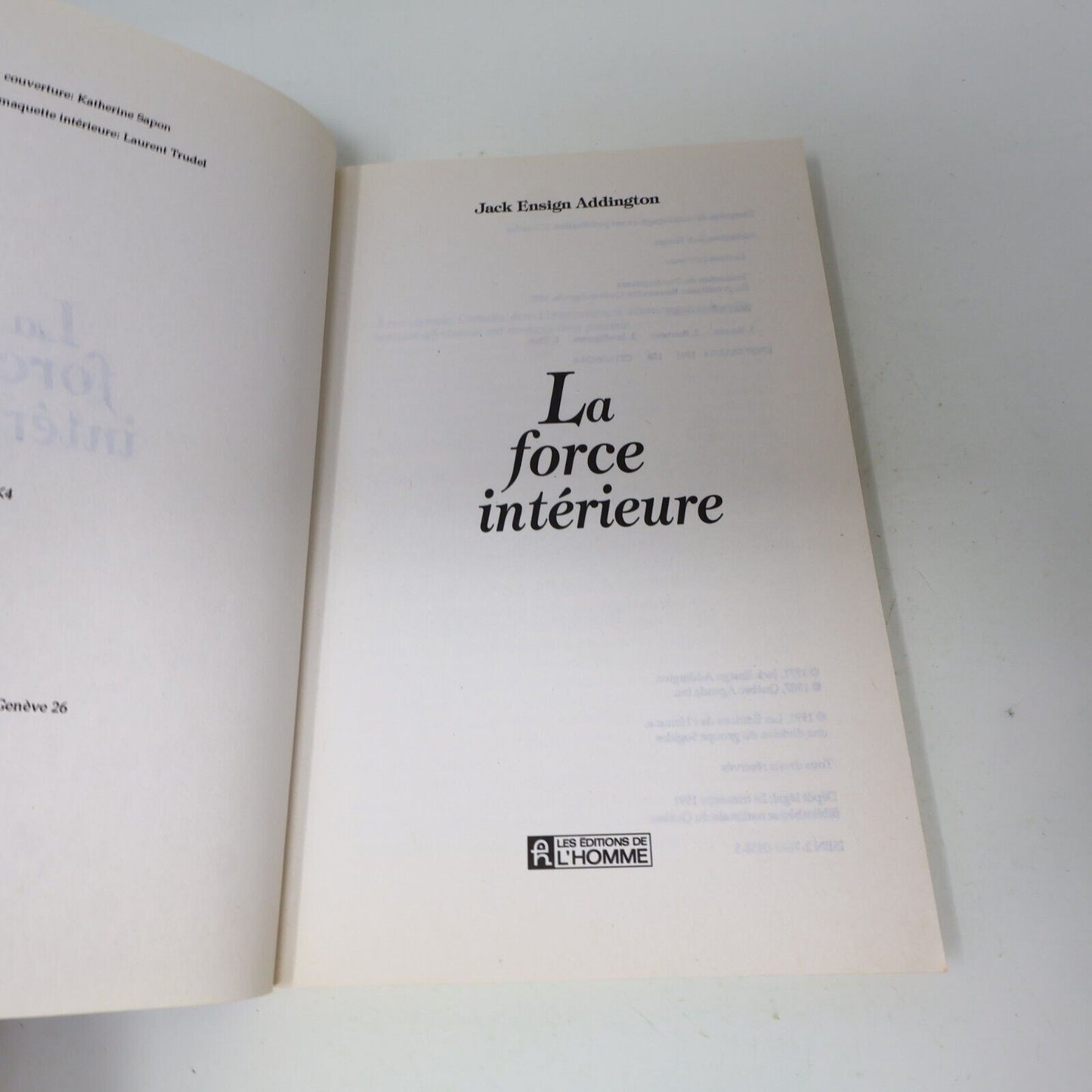 1997 La Force Intérieure Jack Ensign Addington Croissance Personnelle Français