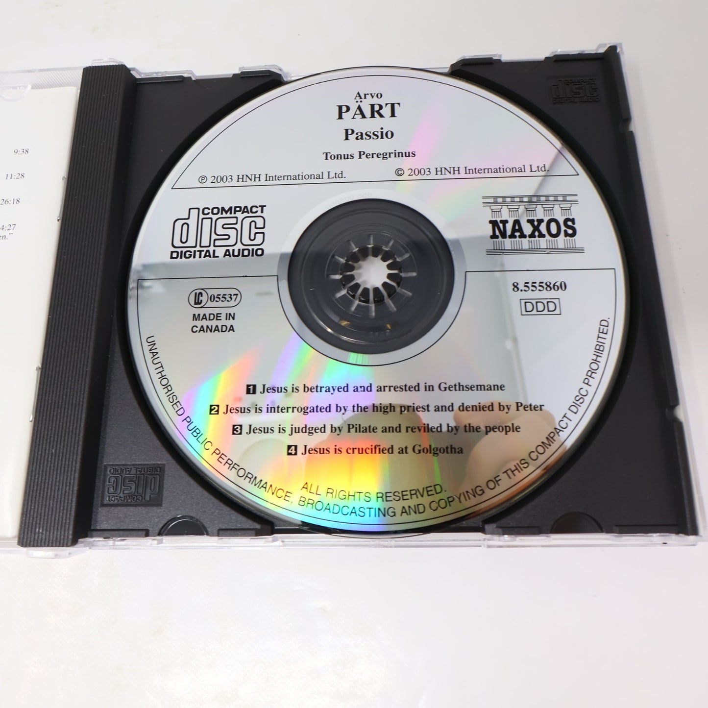 Arvo Pärt 3 CDs Lot Passio/Te Deum/Cello Concerto/"Pro et Contra" Classical