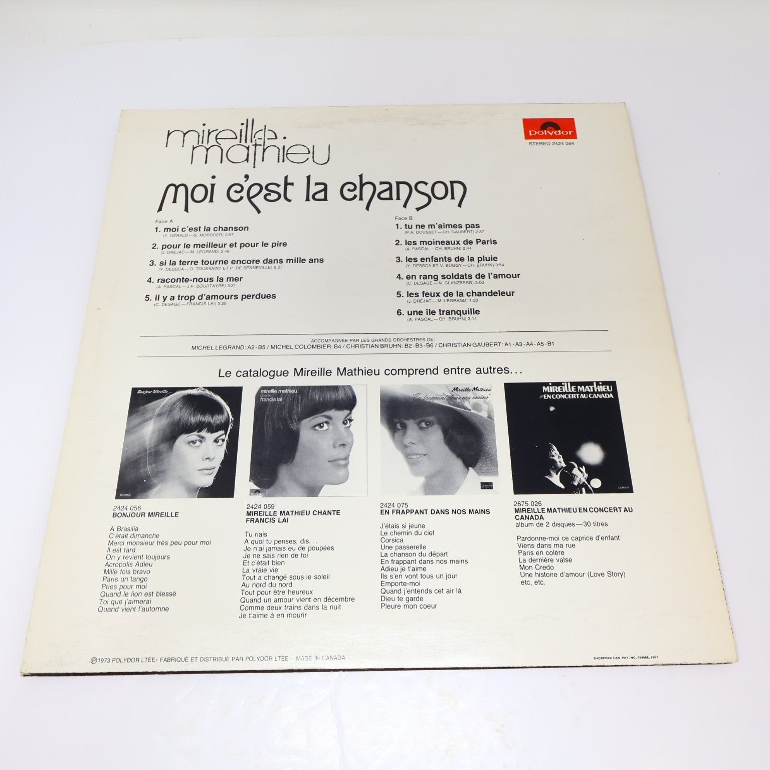 Mireille Mathieu Lot 4 Disques Bonjour Mireille/Première Étoile/Olympia/Chanson
