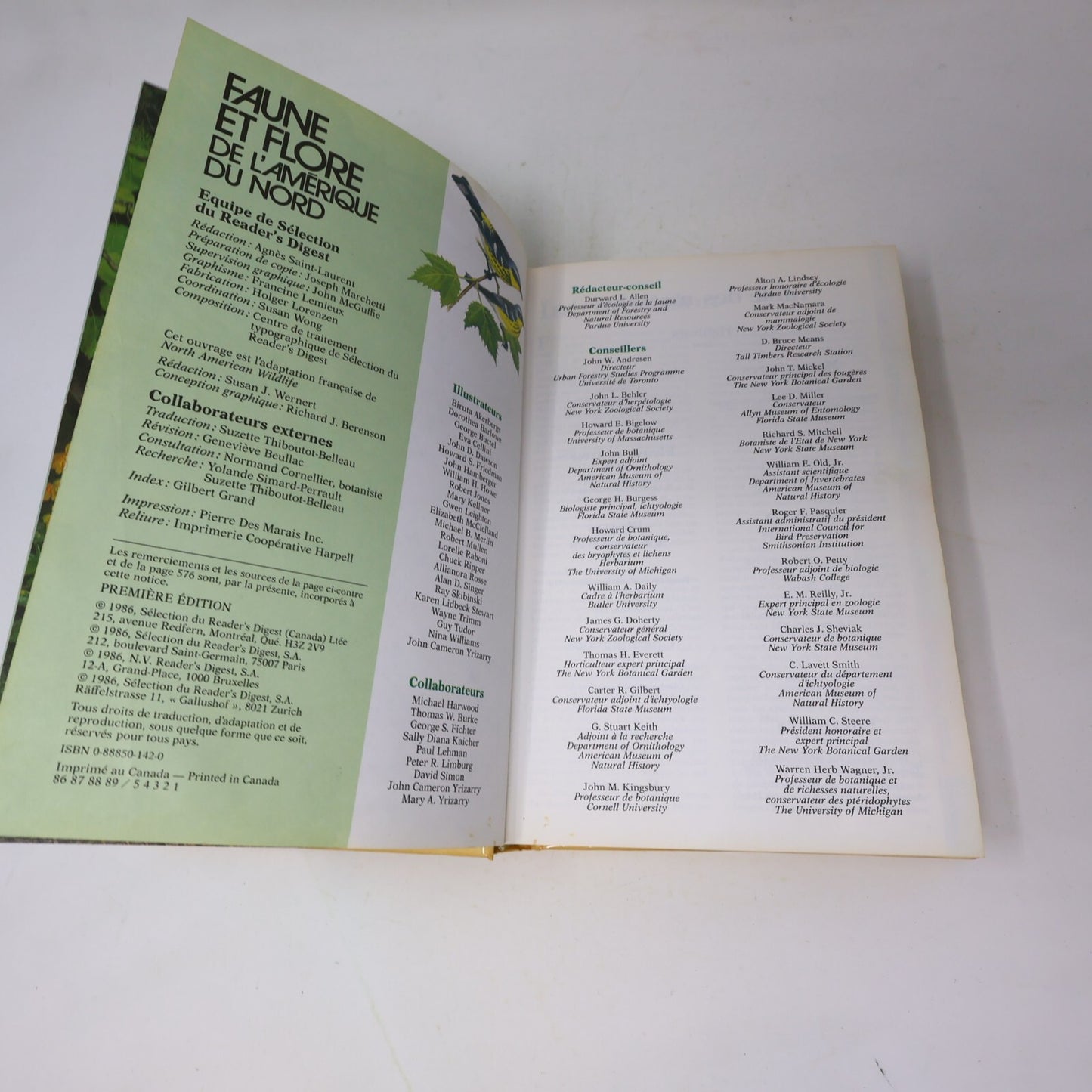 1986 Faune et Flore de l'Amérique du Nord Nature Reader's Digest Français Livre
