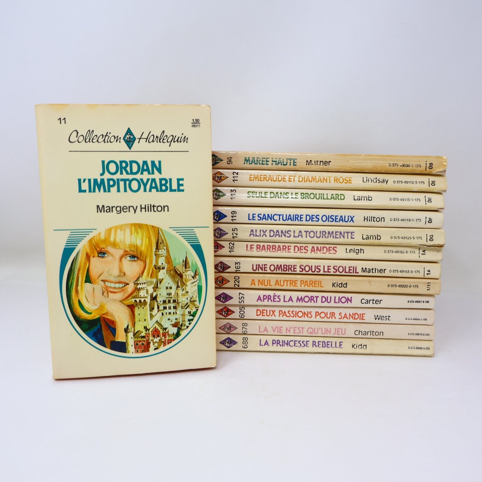 Collection Harlequin Lot 13 Livres en Français/French Romance Love Vintage 1980s