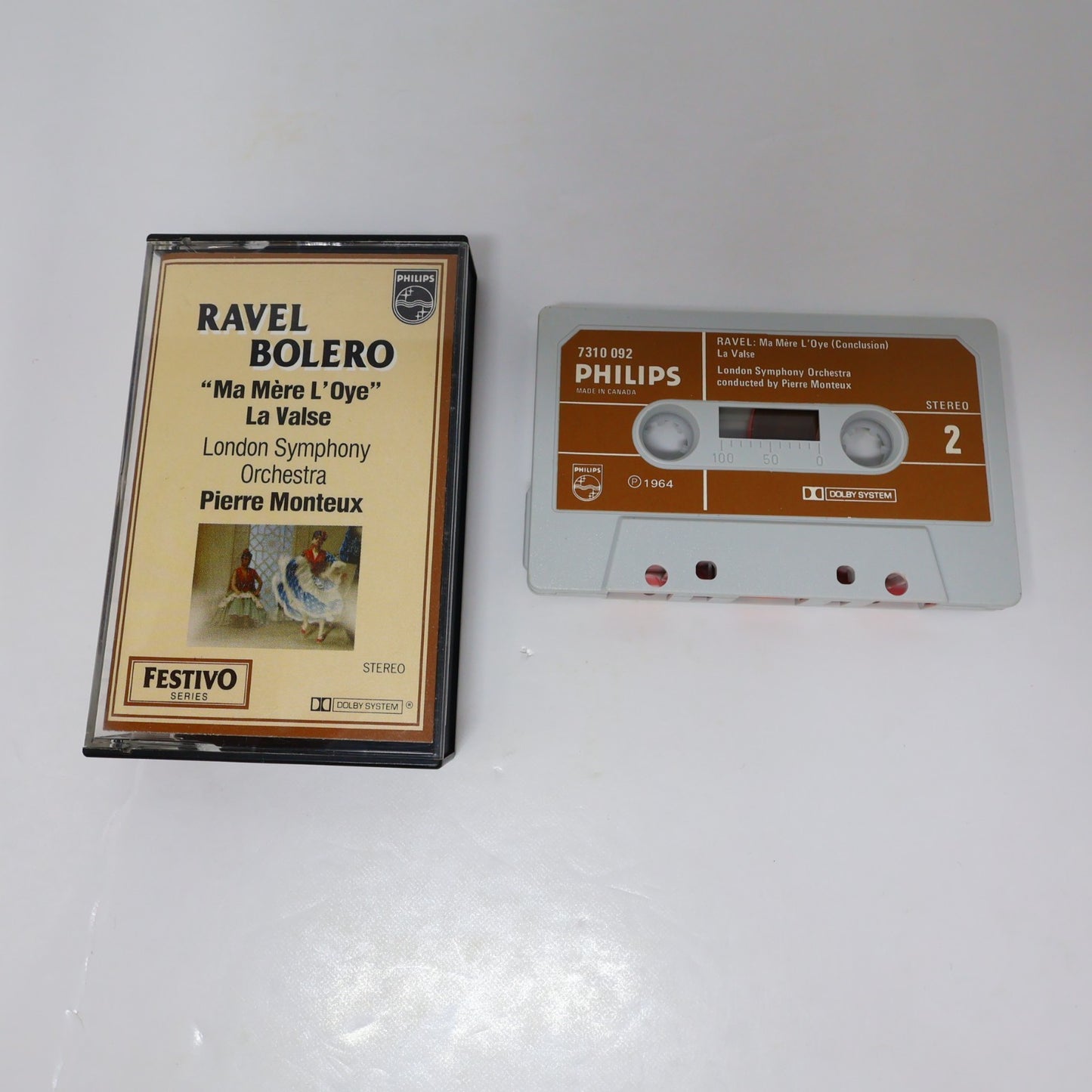 Ravel 3 Cassettes Lot Bolero/Ma Mère L'oye/Pianos Conertos Dutoit/Monteux/Rogé