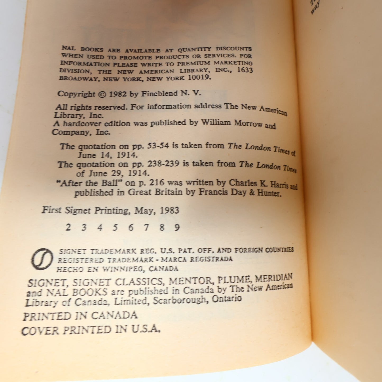 1983 The Man From St. Petersburg Ken Follett Signet Historical Fiction Thriller