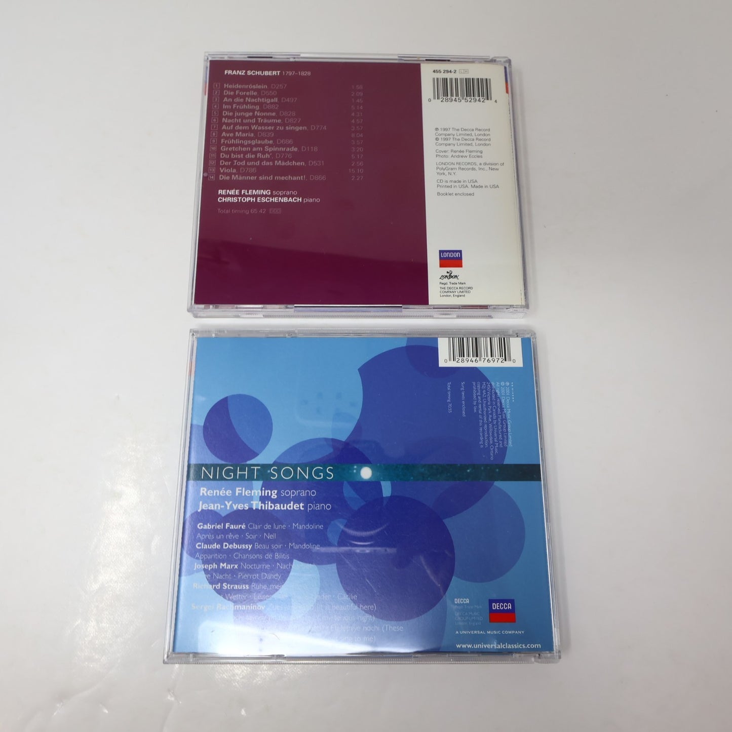Renée Fleming 4 CD Lot Schubert Album/Night Songs/The Beautiful Voice/Signatures