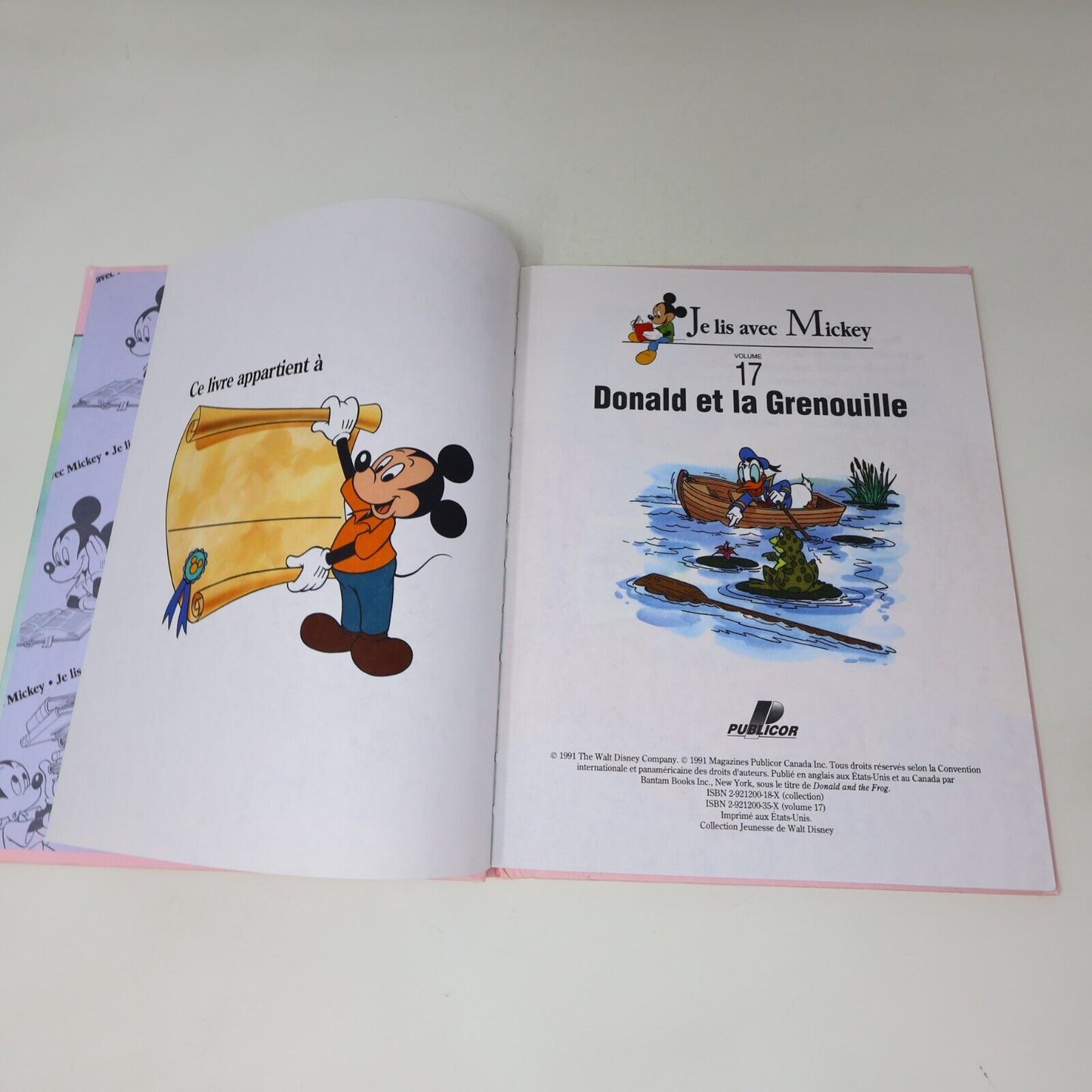 Lot 12 Livres Je Lis avec Mickey Walt Disney Publicor Jeunes Enfants Français HC