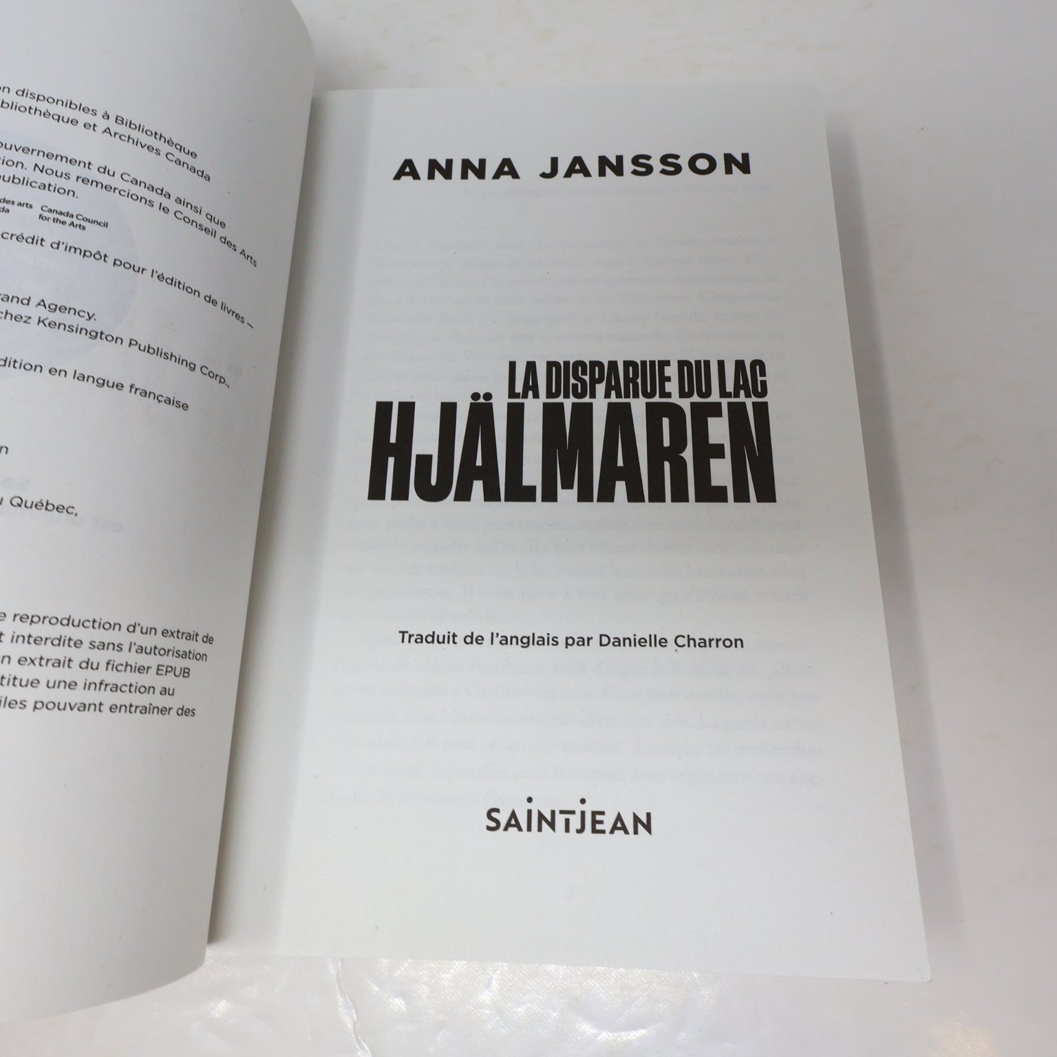 La Disparue du Lac Hjälmaren Anna Jansson 2024 Enquête Kristoffer Bark Policier