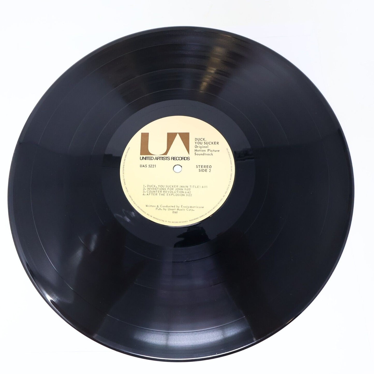 Ennio Morricone Duck You Sucker Movie Soundtrack LP Record UAS-5221 Sergio Leone