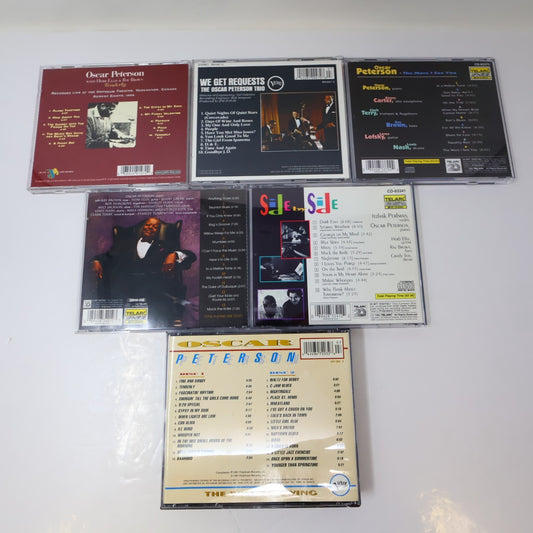 Oscar Peterson 6 CDs Lot The More I See You/Side By Side/Tenderly Jazz Blues