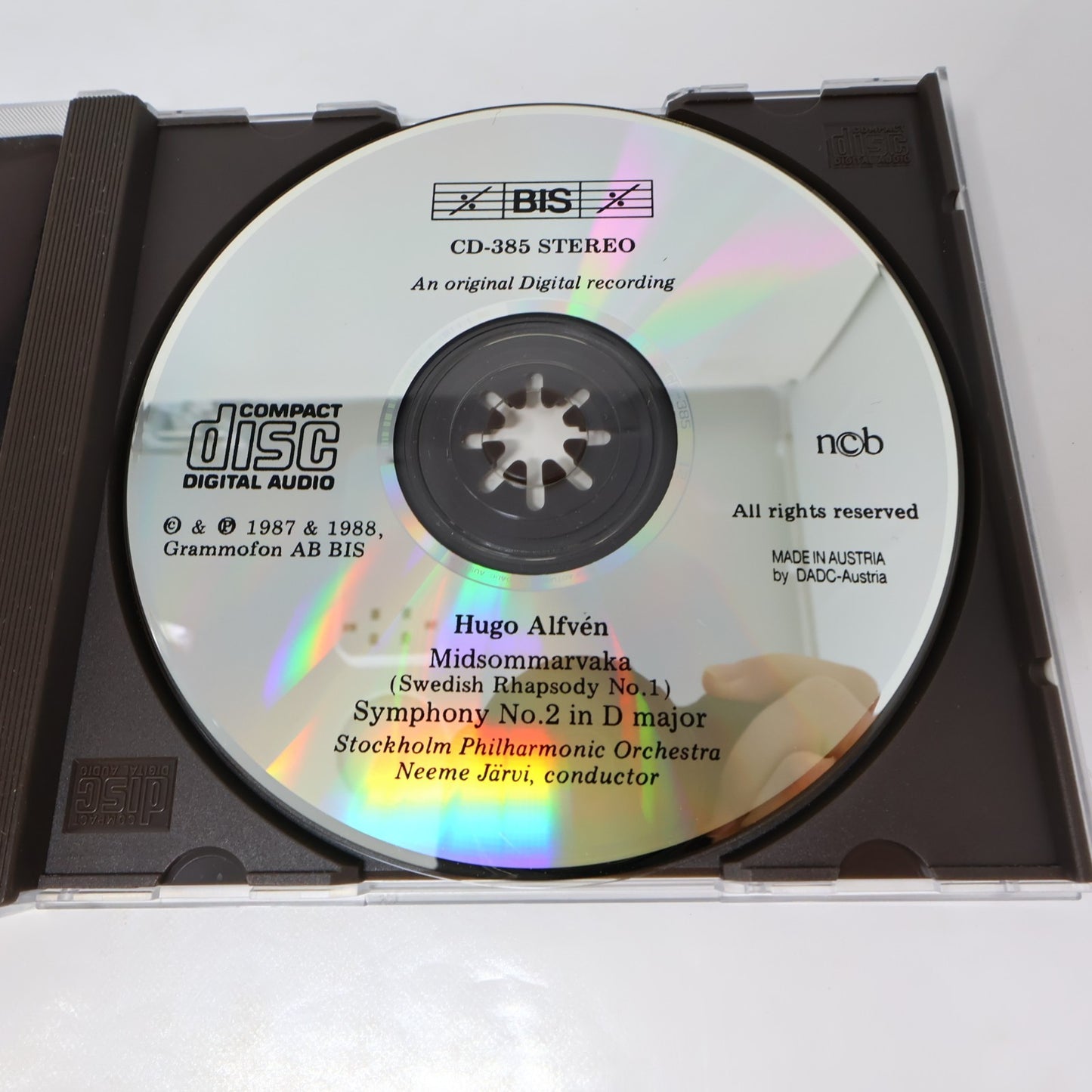 Hugo Alfvén 3 CD Lot Symphony 1-2-3 Stockholm Philharmonic Orchestra/Neeme Järvi