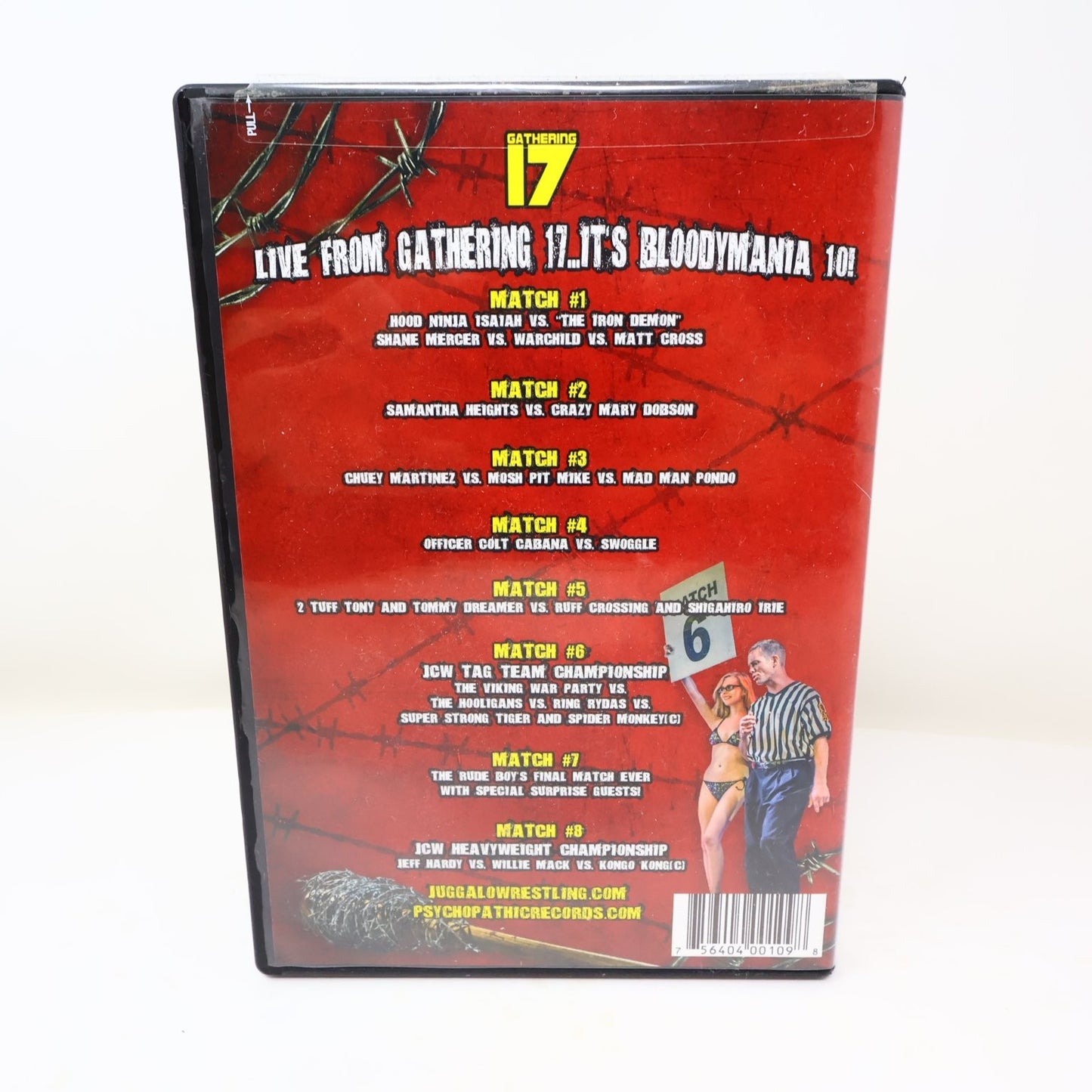 JCW Juggalo Championship Wrestling Bloodymania #10 DVD 2017 Live NTSC Swoggle