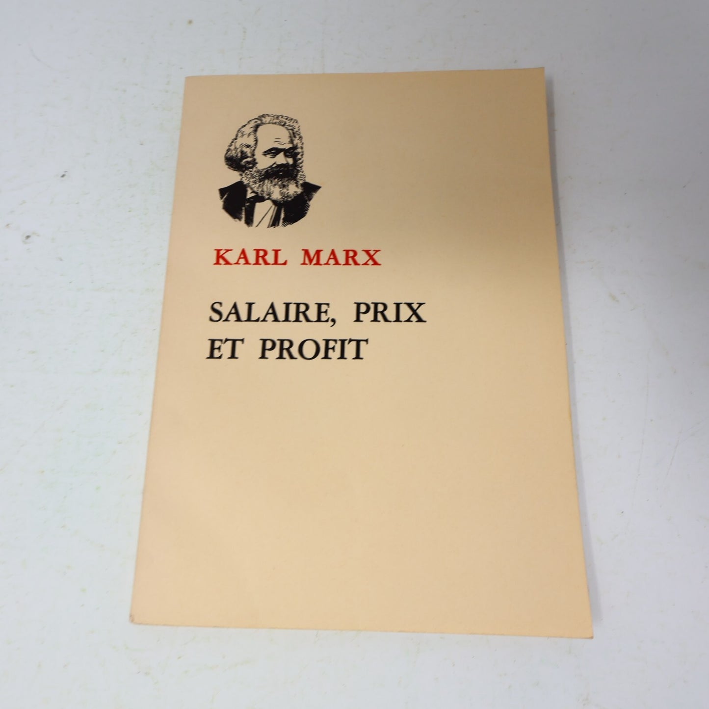 Karl Marx Lot 2 Livres Salaire Prix et Profit/Travail Salarié et Capital 1970 PB