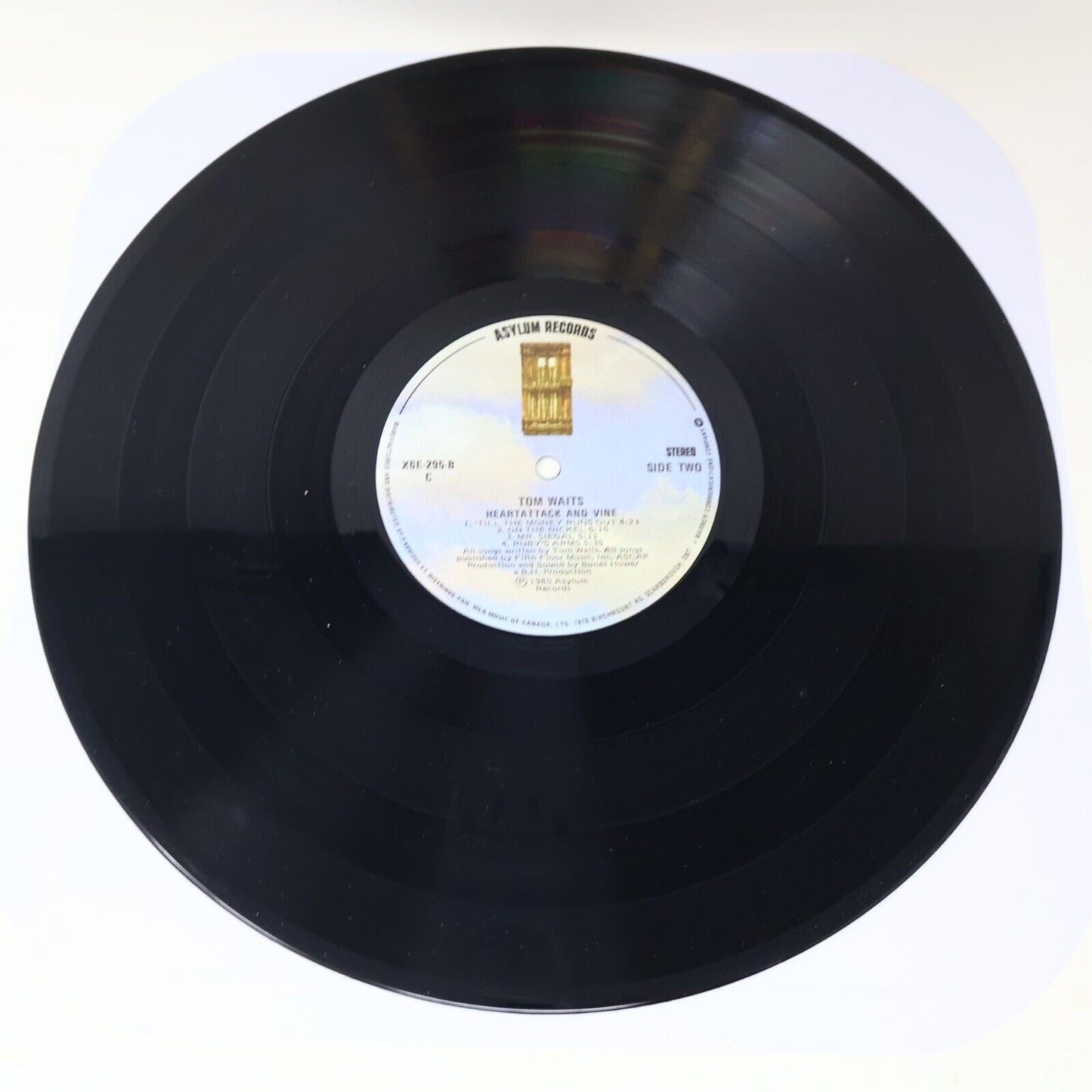 Tom Waits Heartattack And Vine LP Record Vinyl Asylum X6E-295 Canada 1980 Rock