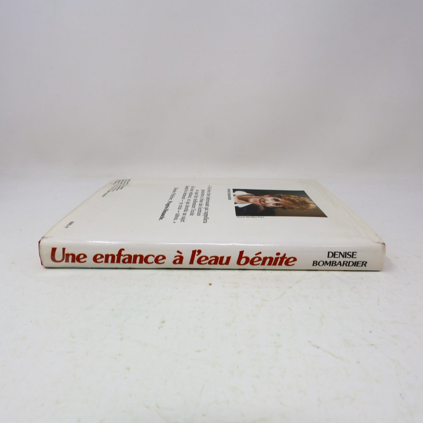1985 Une Enfance à l'Eau Bénite Denise Bombardier France Loisirs Biographie BCE