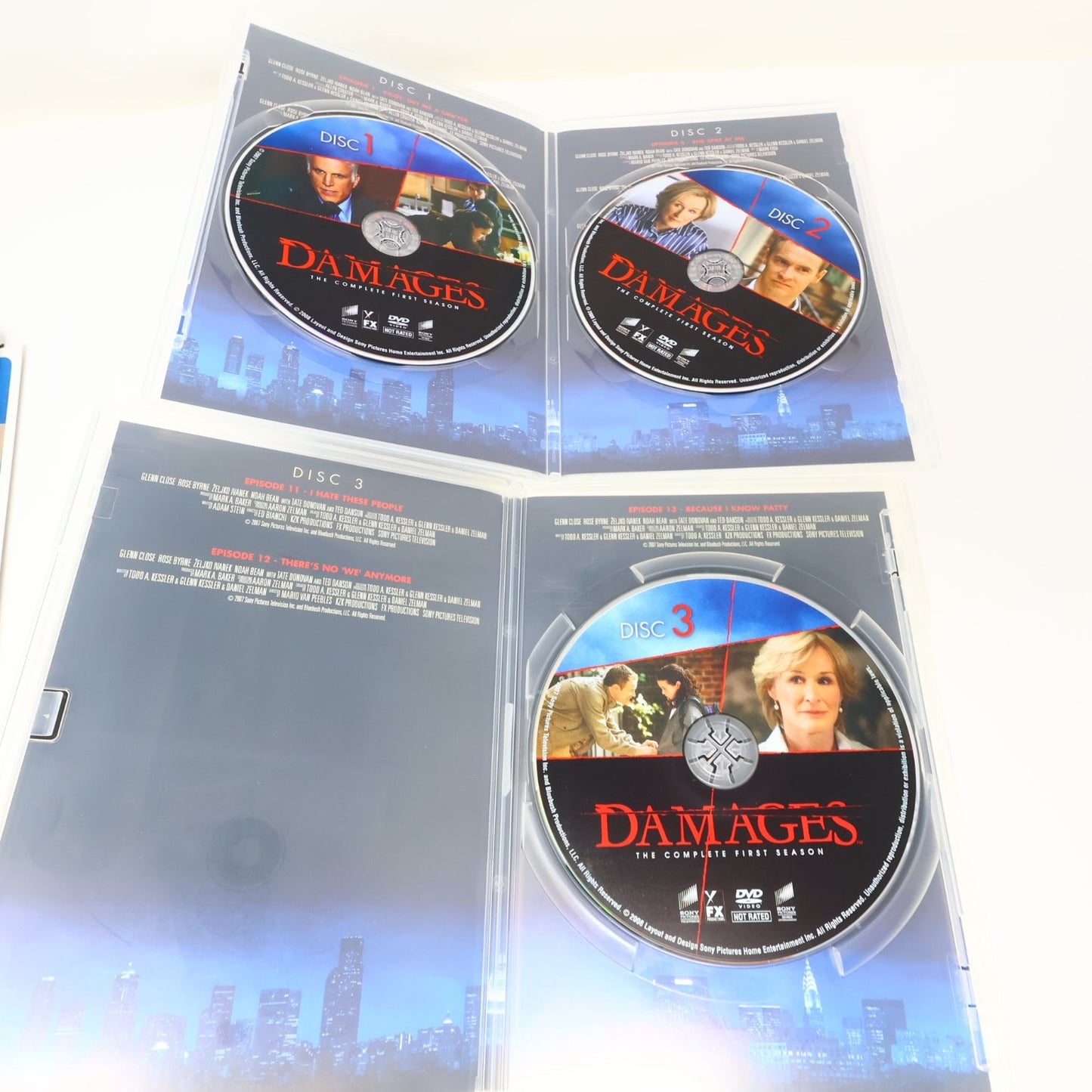 Damages DVD Complete Series Seasons 1-5 Glenn Close Rose Byrne 2007-2012 NTSC