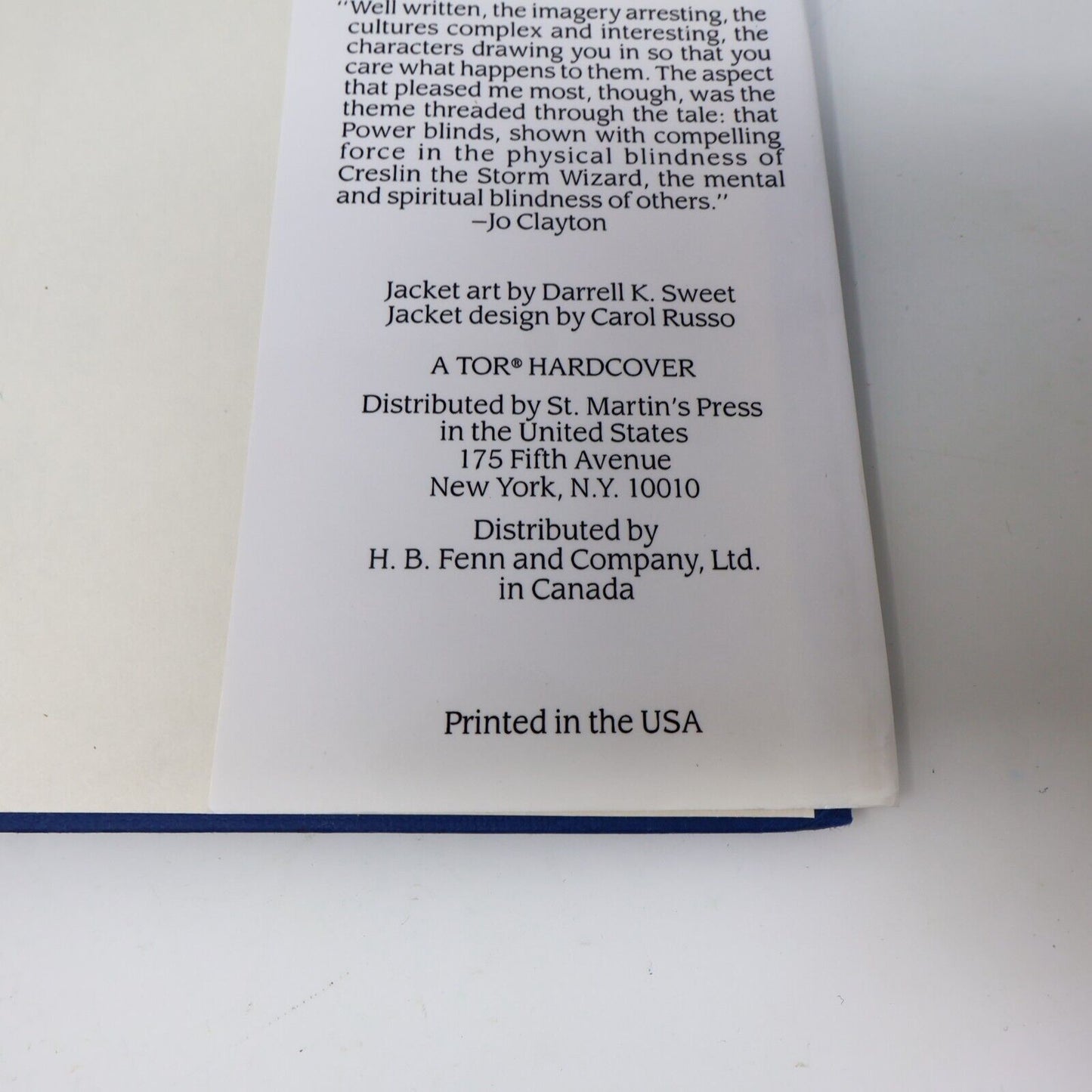 1992 The Towers of the Sunset L. E. Modesitt 1st Edition 1st Print TOR Hardcover